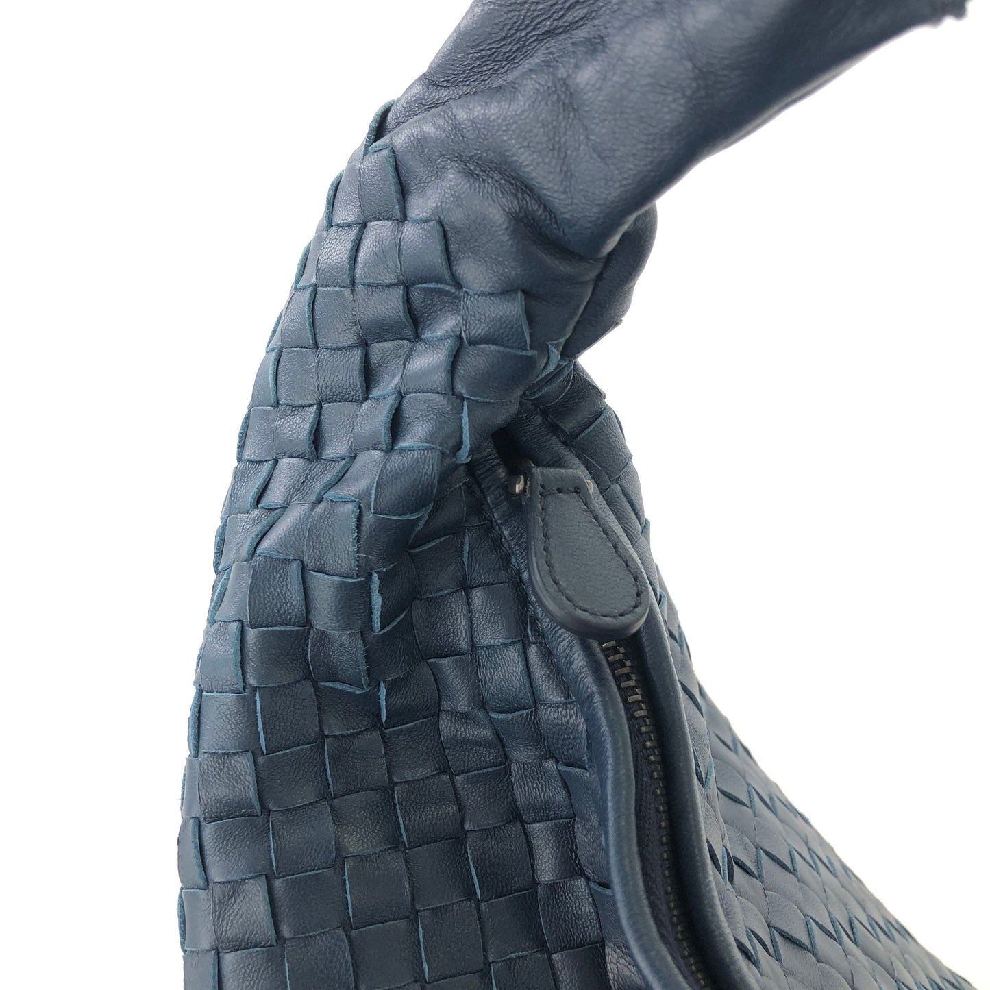 Bottega Veneta Intrecciato 皮革 Hobo 包 藍色 復古 awvey7