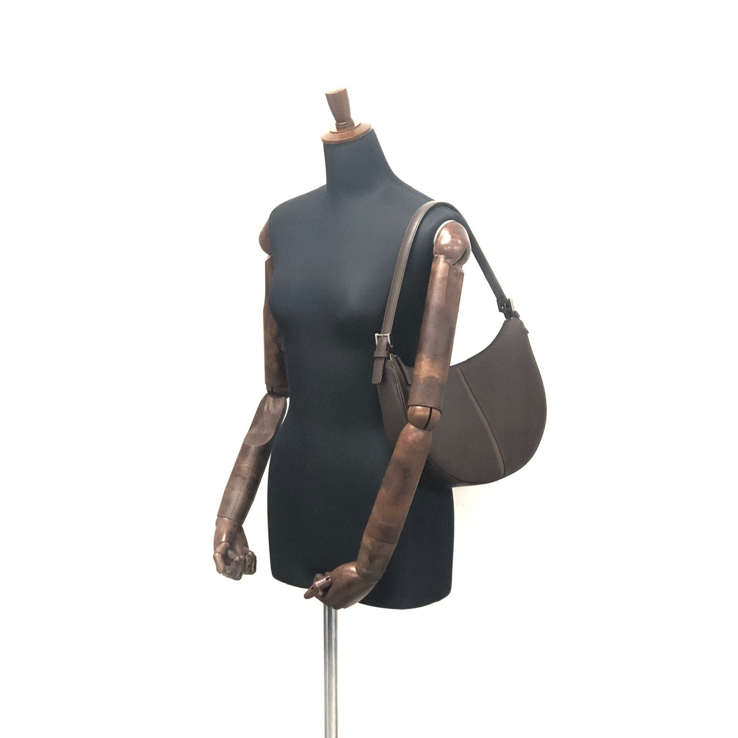 Burberrys Leather Hobo bag Shoulder bag Brown Vintage Old kuvk5s
