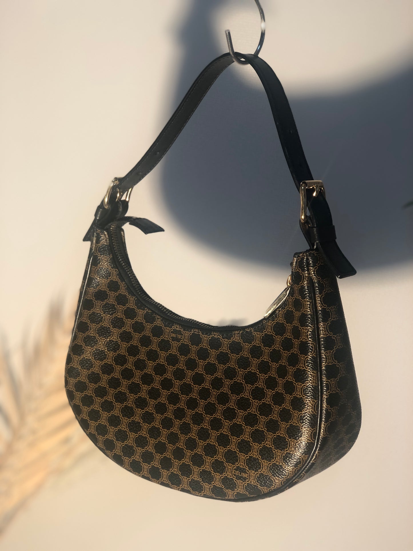 CELINE Macadam 手提包 Hobobag 黑色 AVA Old Celine Vintage d7kbzk