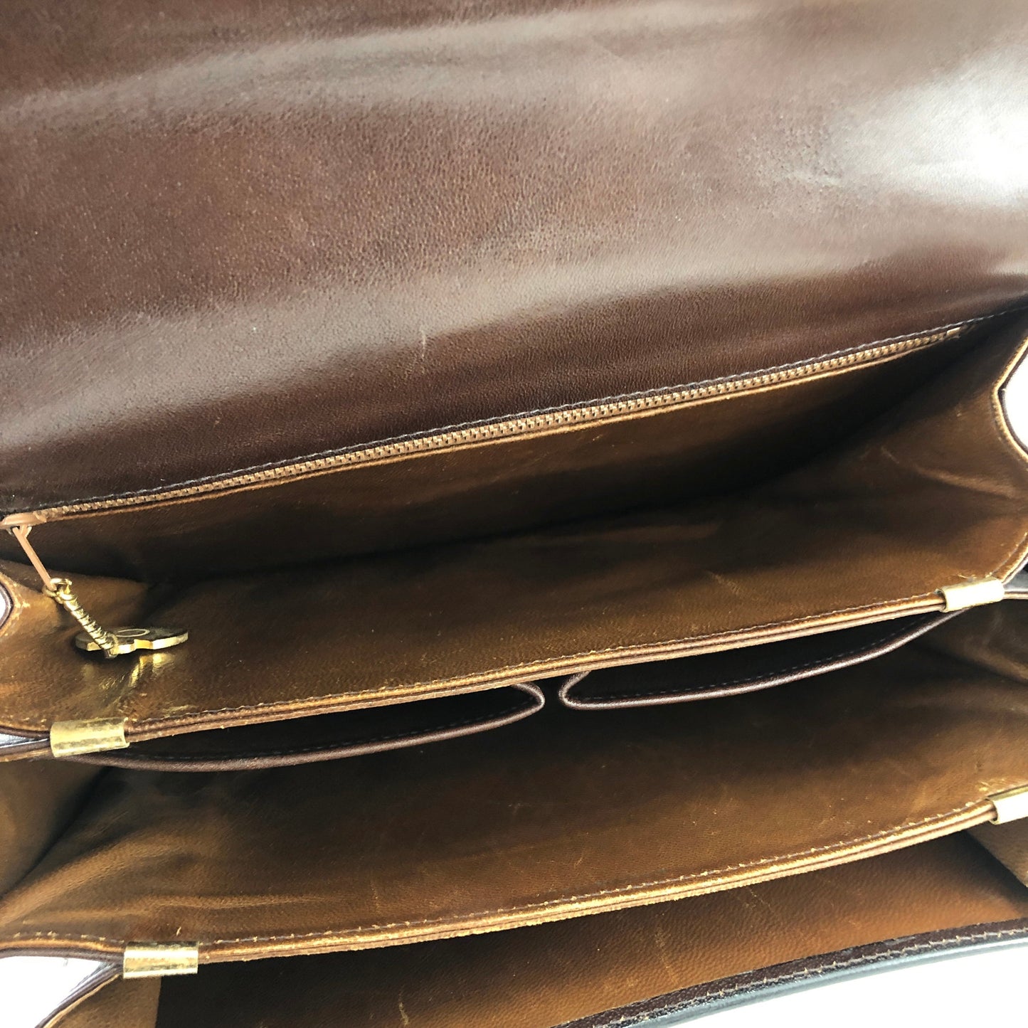 CELINE Horsebit Canvas Shoulderbag Beige Vintage OldCELINE dv4pv7
