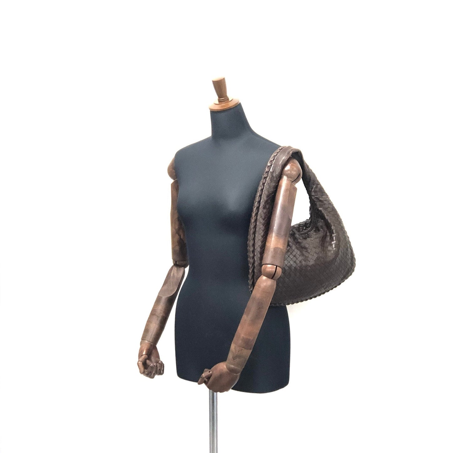 Bottega Veneta Intrecciato Leather Hobo bag Brown VIntage k3wg3r