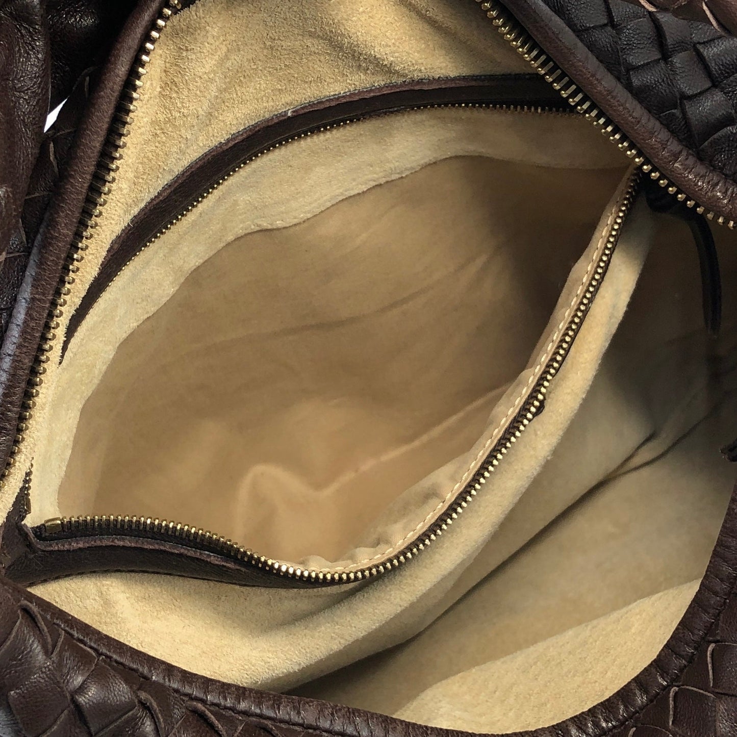 Bottega Veneta Intrecciato Leather Hobo bag Brown VIntage k3wg3r