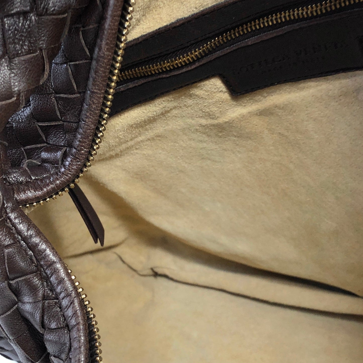 Bottega Veneta Intrecciato Leather Hobo bag Brown VIntage k3wg3r