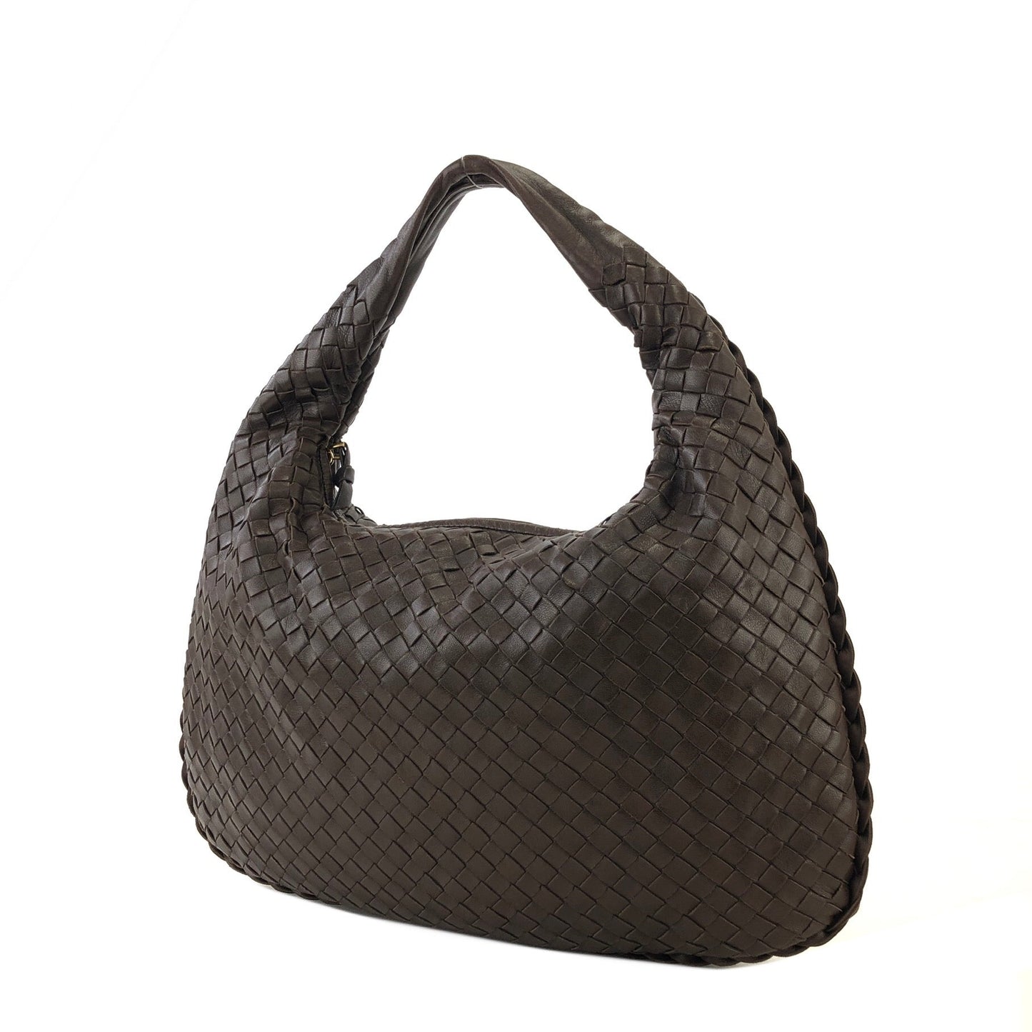 Bottega Veneta Intrecciato Leather Hobo bag Brown VIntage k3wg3r