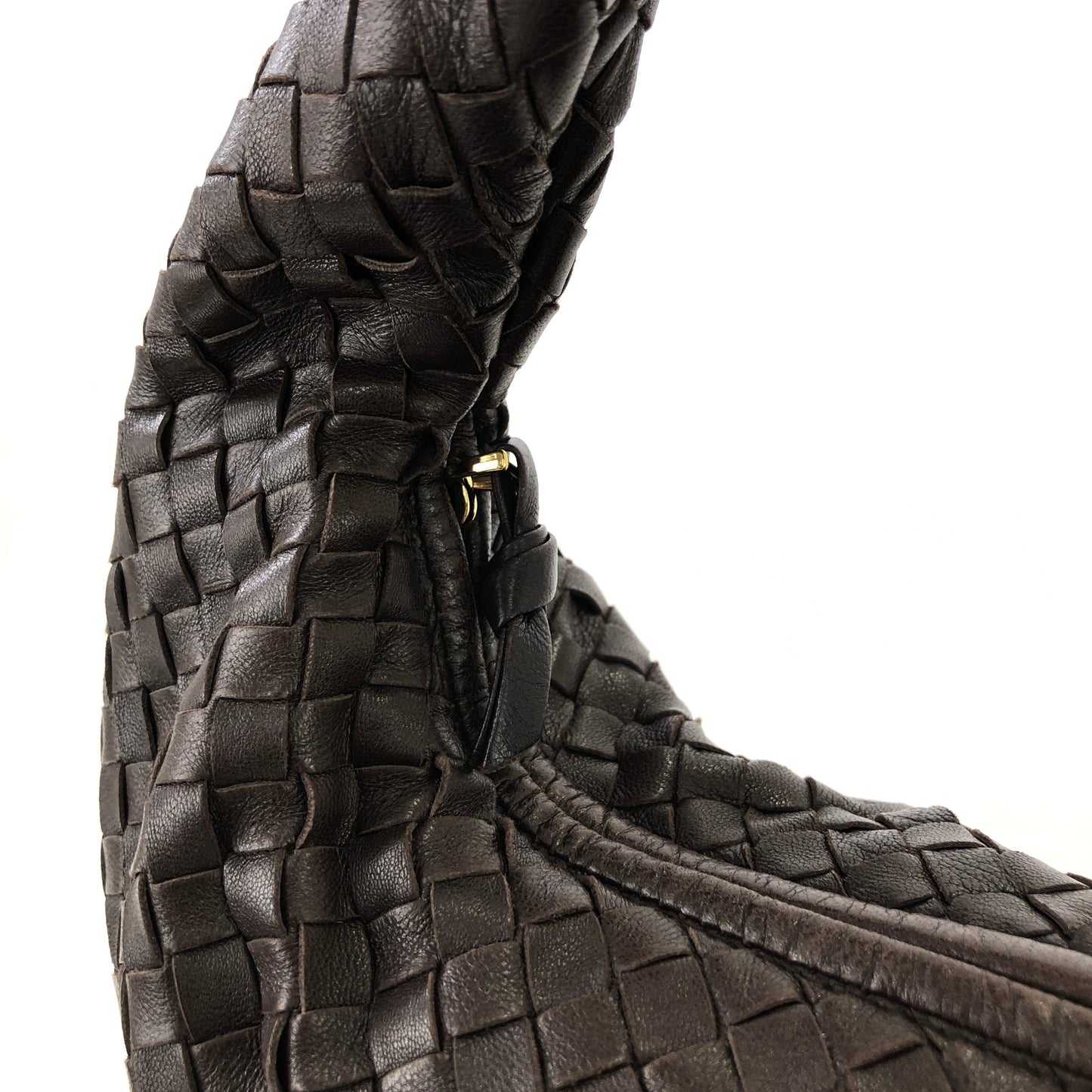Bottega Veneta Intrecciato Leather Hobo bag Brown VIntage k3wg3r