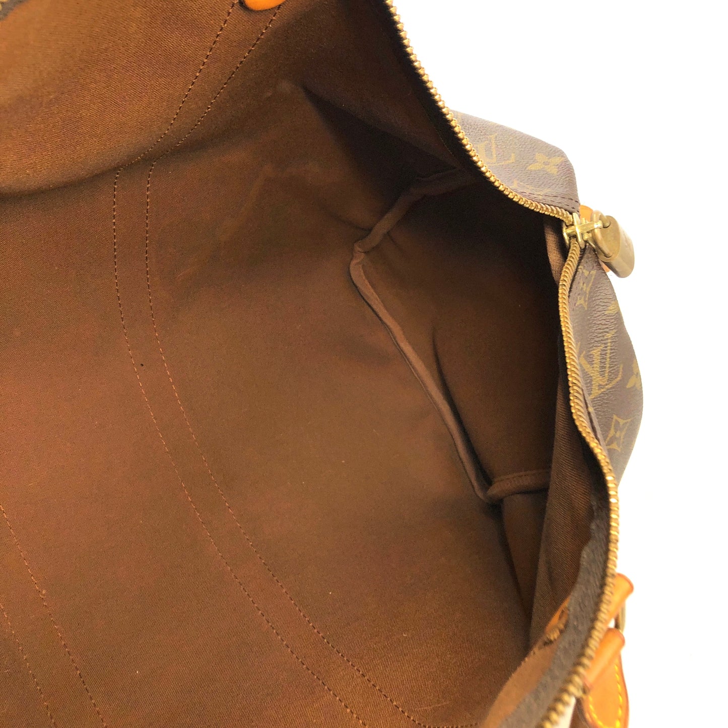 LOUIS VUITTON monogram keepall45 M41428 boston bag Brown Vintage Old t75hrk