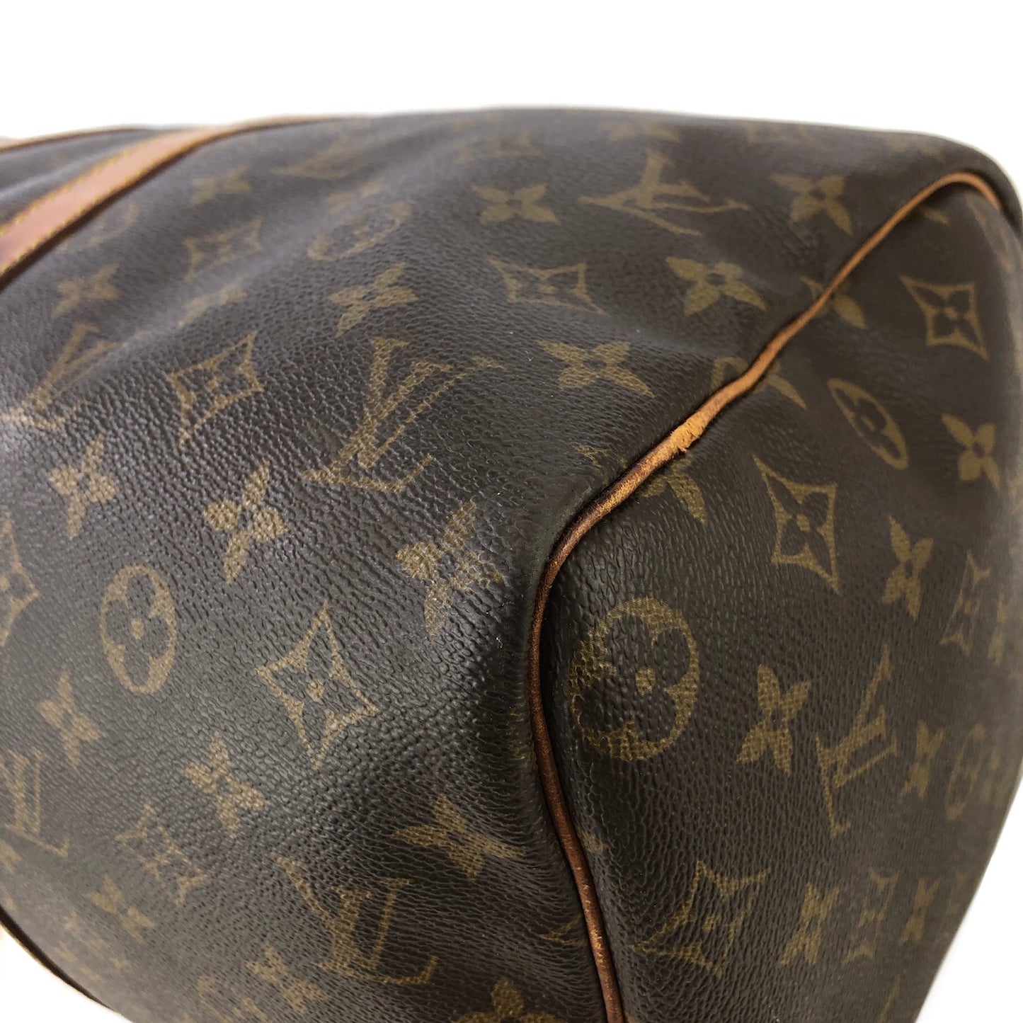 LOUIS VUITTON monogram keepall45 M41428 boston bag Brown Vintage Old t75hrk