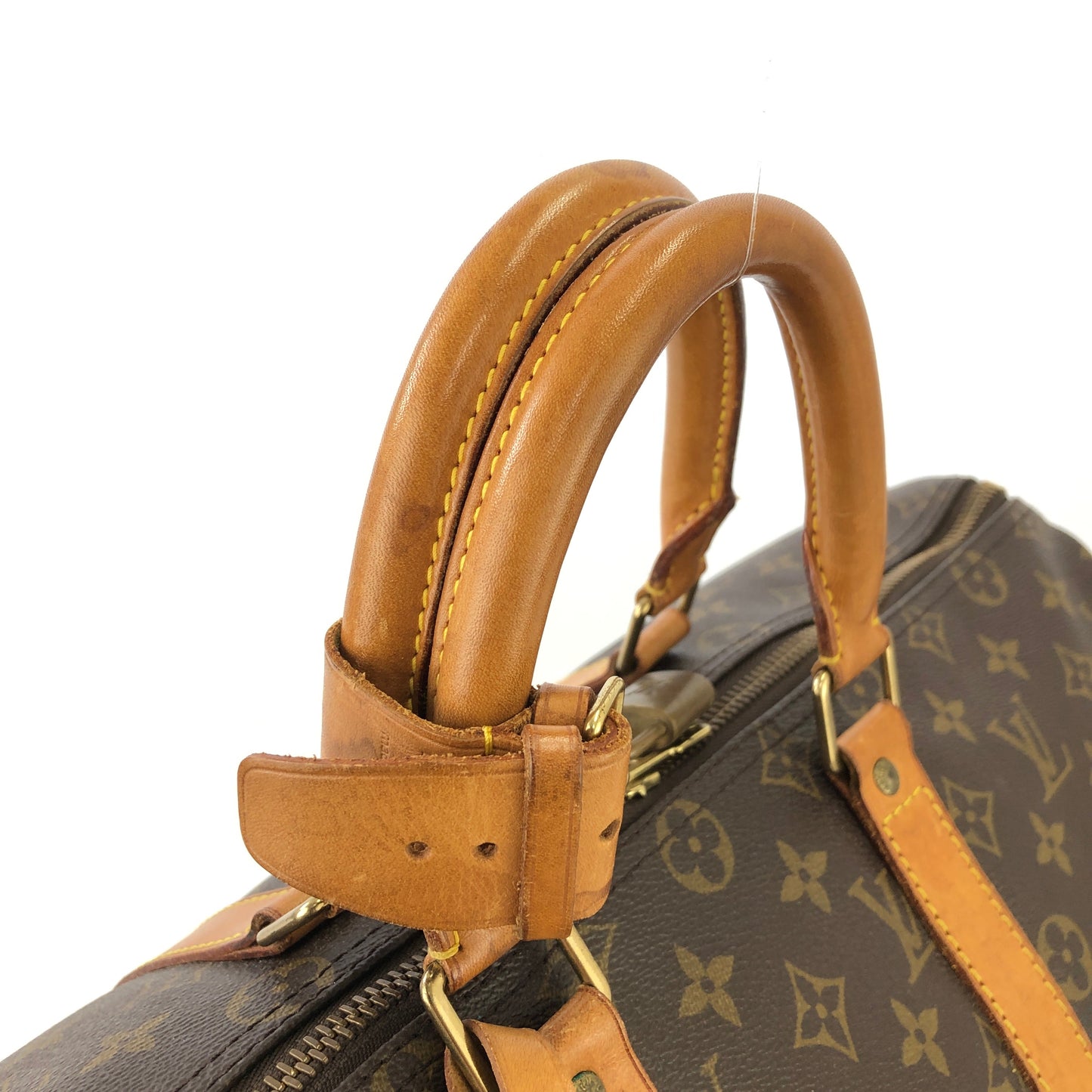 LOUIS VUITTON monogram keepall45 M41428 boston bag Brown Vintage Old t75hrk