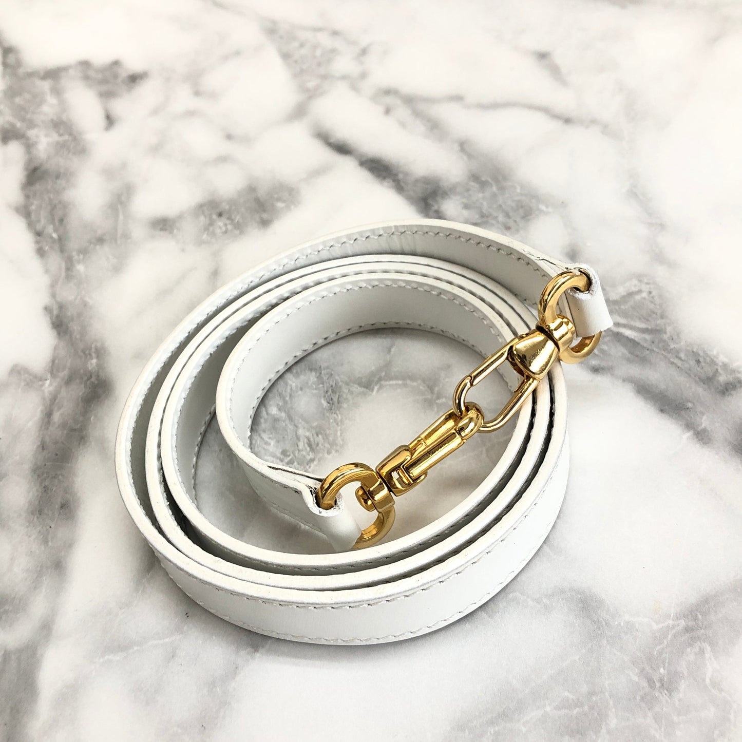 CELINE Gancini Kelly White vintage achjnp