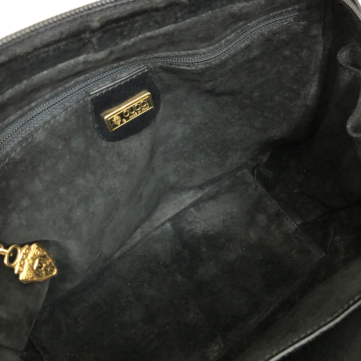 GUCCI Interlocking Handbag Black Vintage jkfsmf