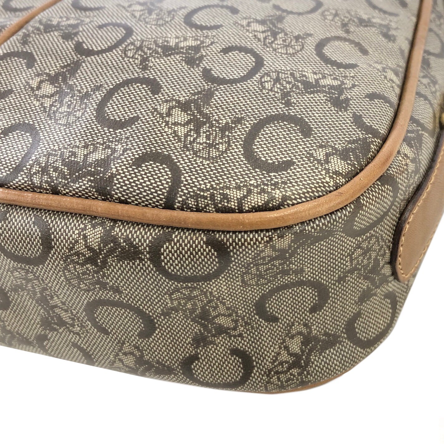 CELINE C Macadam Horse carriage Shoulder bag Brown Vintage Old CELINE 65fhzk