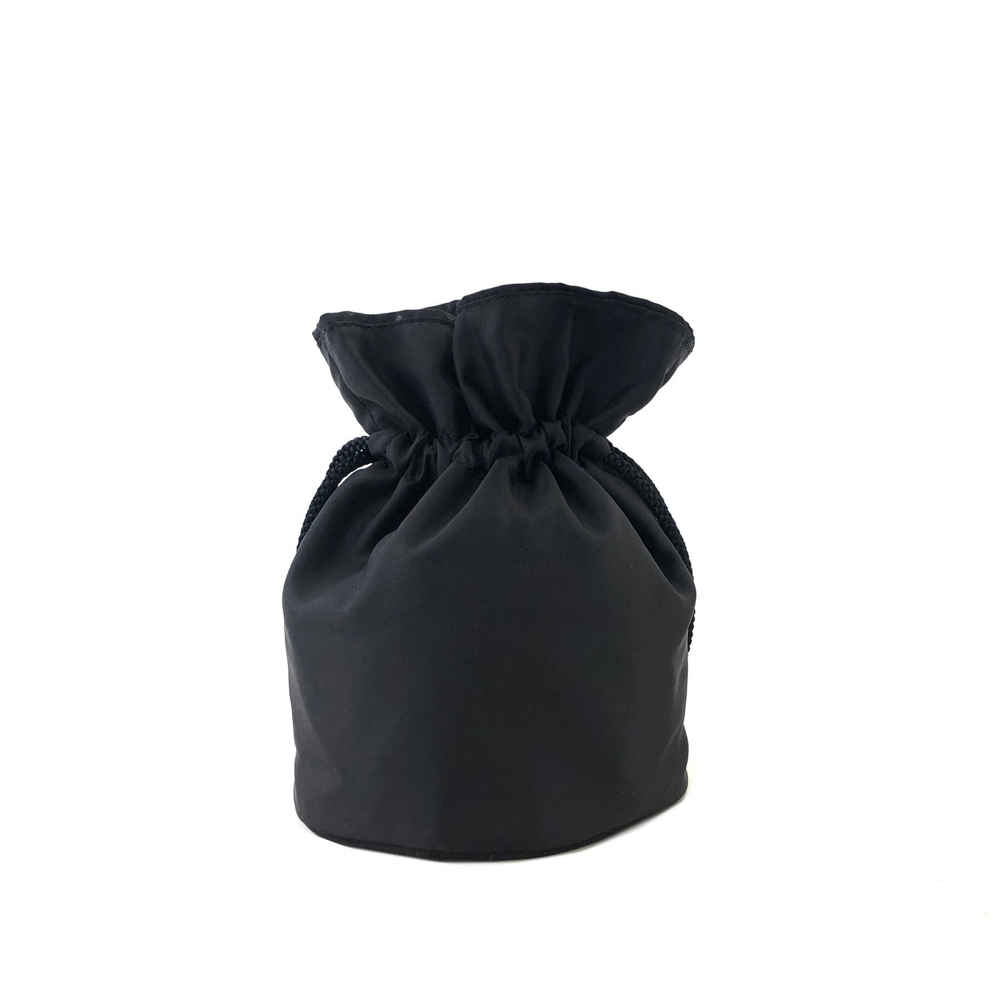 CELINE Triomphe Bijou Nylon Drawstring Mini Bag Handbag Black Vintage Old Celine eerin5
