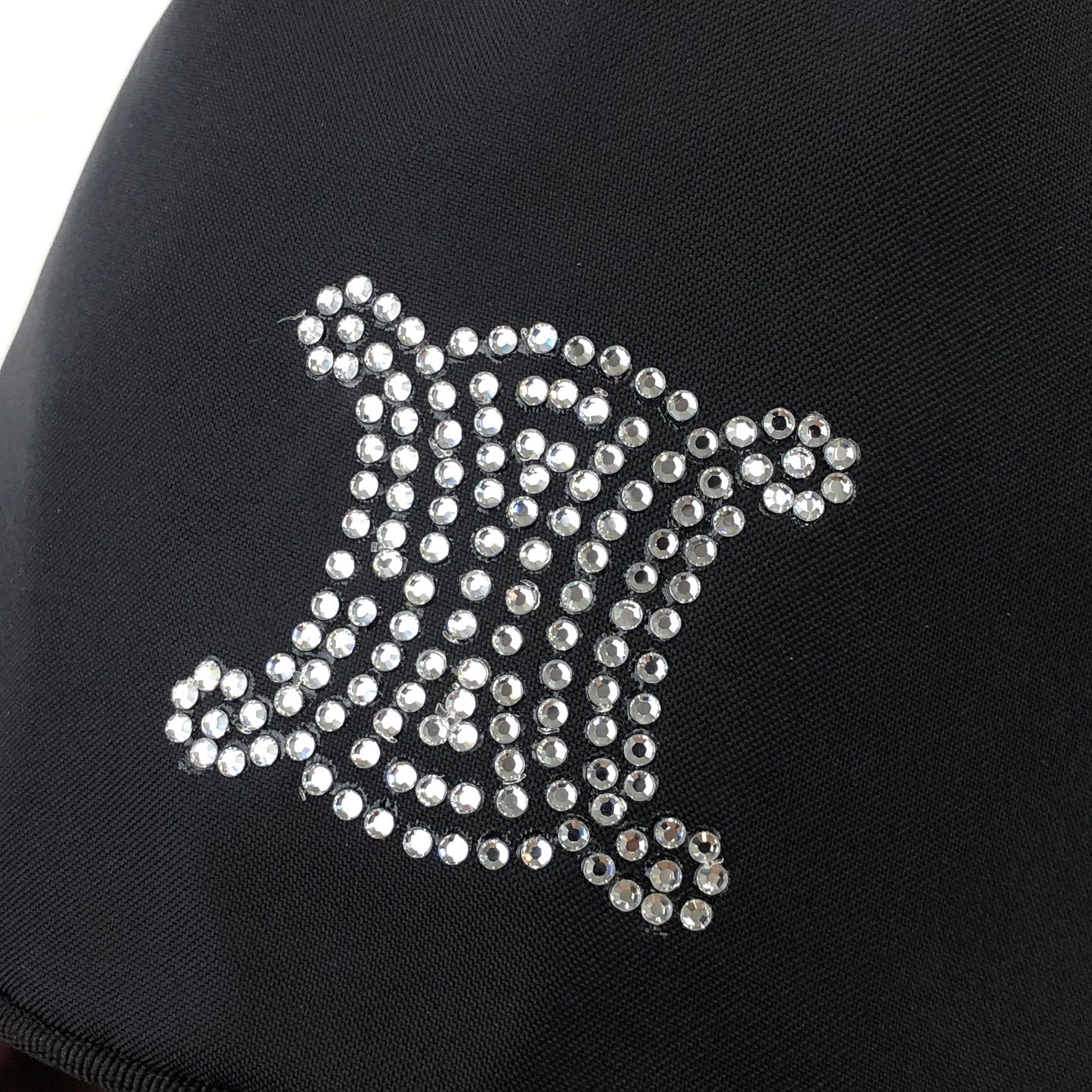 CELINE Triomphe Bijou Nylon Drawstring Mini Bag Handbag Black Vintage Old Celine eerin5