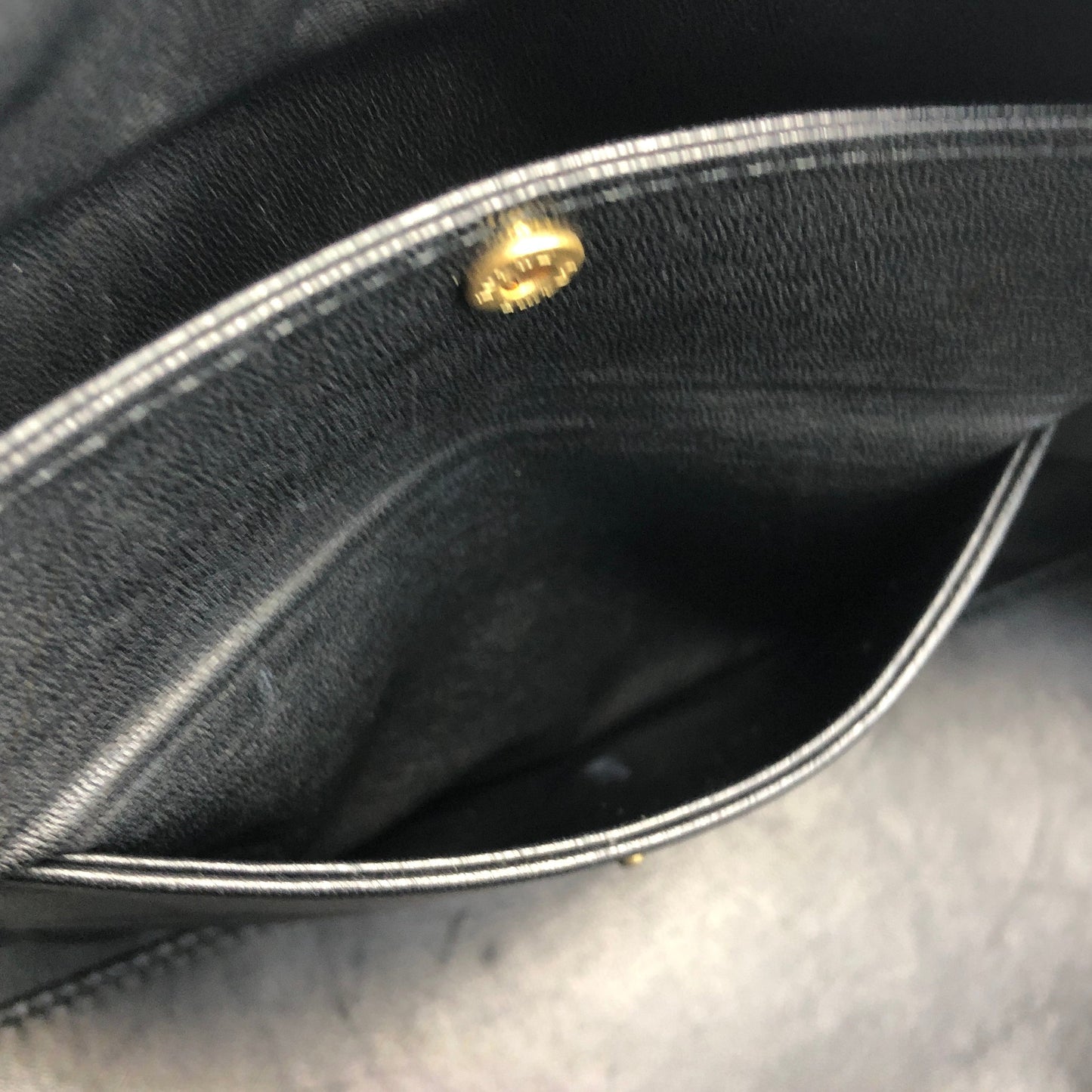 LOEWE Amazona 28 Anagram Leather Bostonbag Handbag Black Vintage f3cwxt