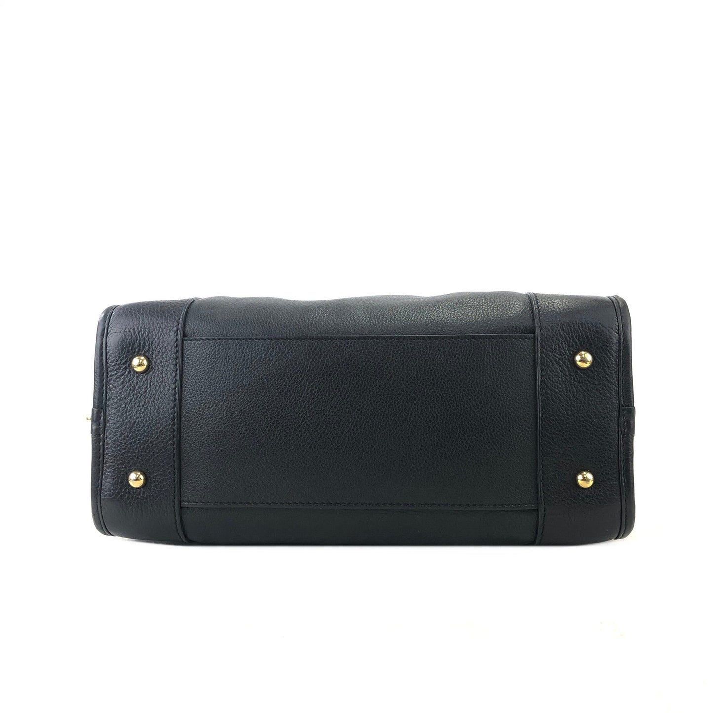 LOEWE Amazona 28 Anagram Leather Bostonbag Handbag Black Vintage f3cwxt