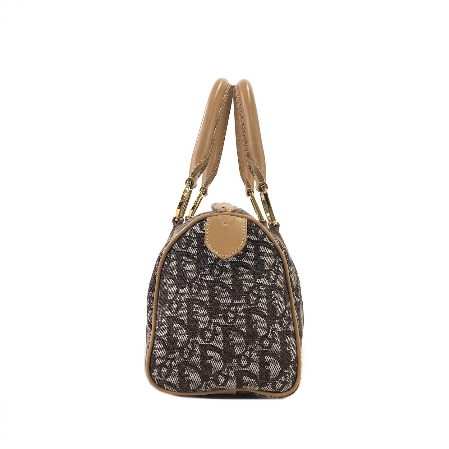 Christian Dior Trotter Small Bostonbag Handbag Brown Vintage Old y2sh4f