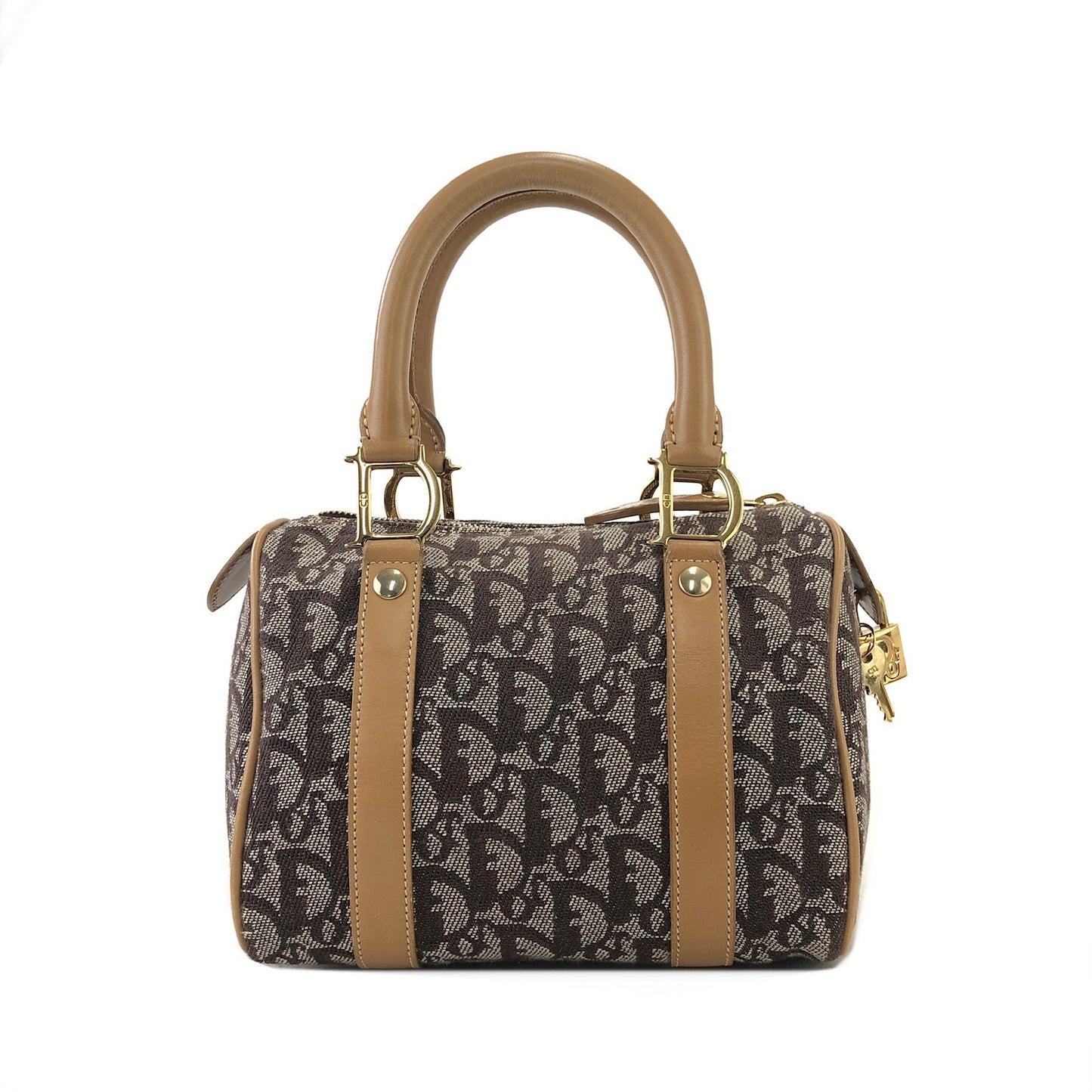 Christian Dior Trotter Small Bostonbag Handbag Brown Vintage Old y2sh4f