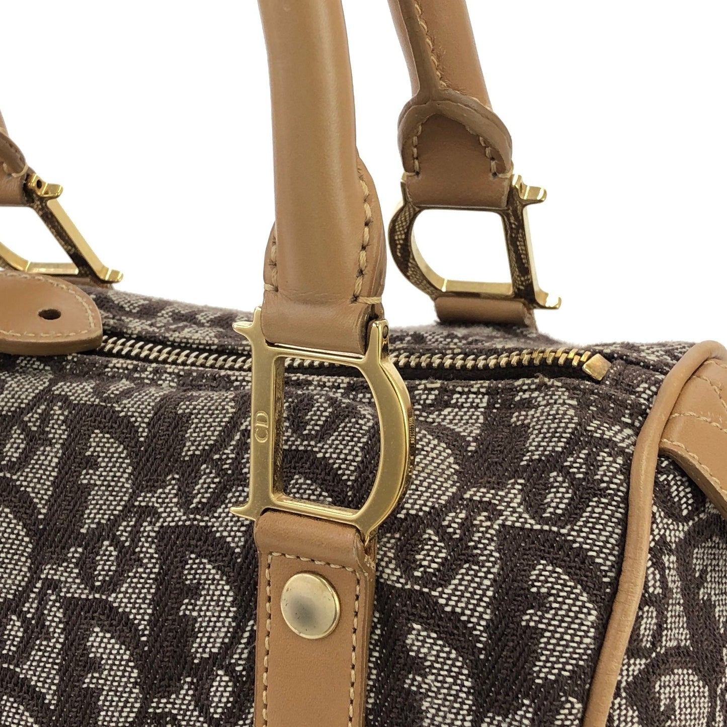 Christian Dior Trotter Small Bostonbag Handbag Brown Vintage Old y2sh4f