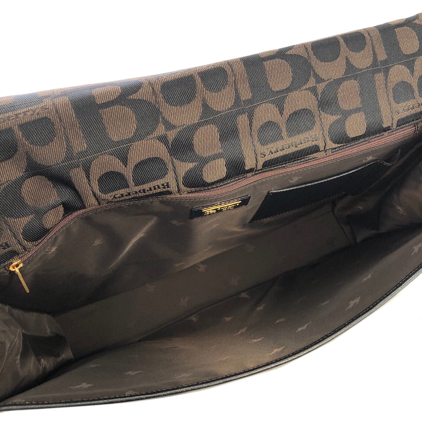 Burberry's Blogo 提花兩用挎包肩背包黑色復古舊款 a88ihp