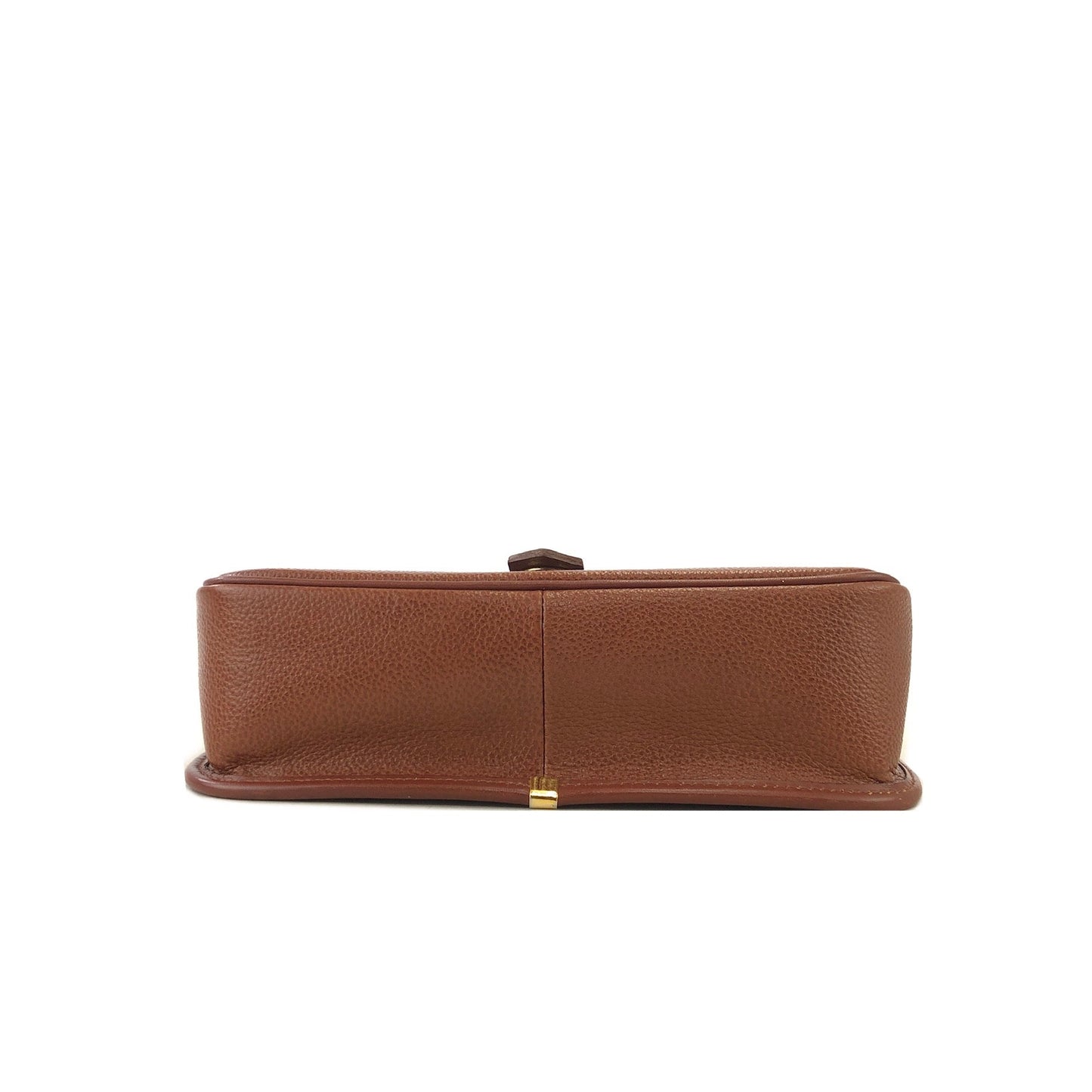 Yves Saint Laurent YSL Logo Flap Shoulder bag Brown Vintage Old kcpv5f