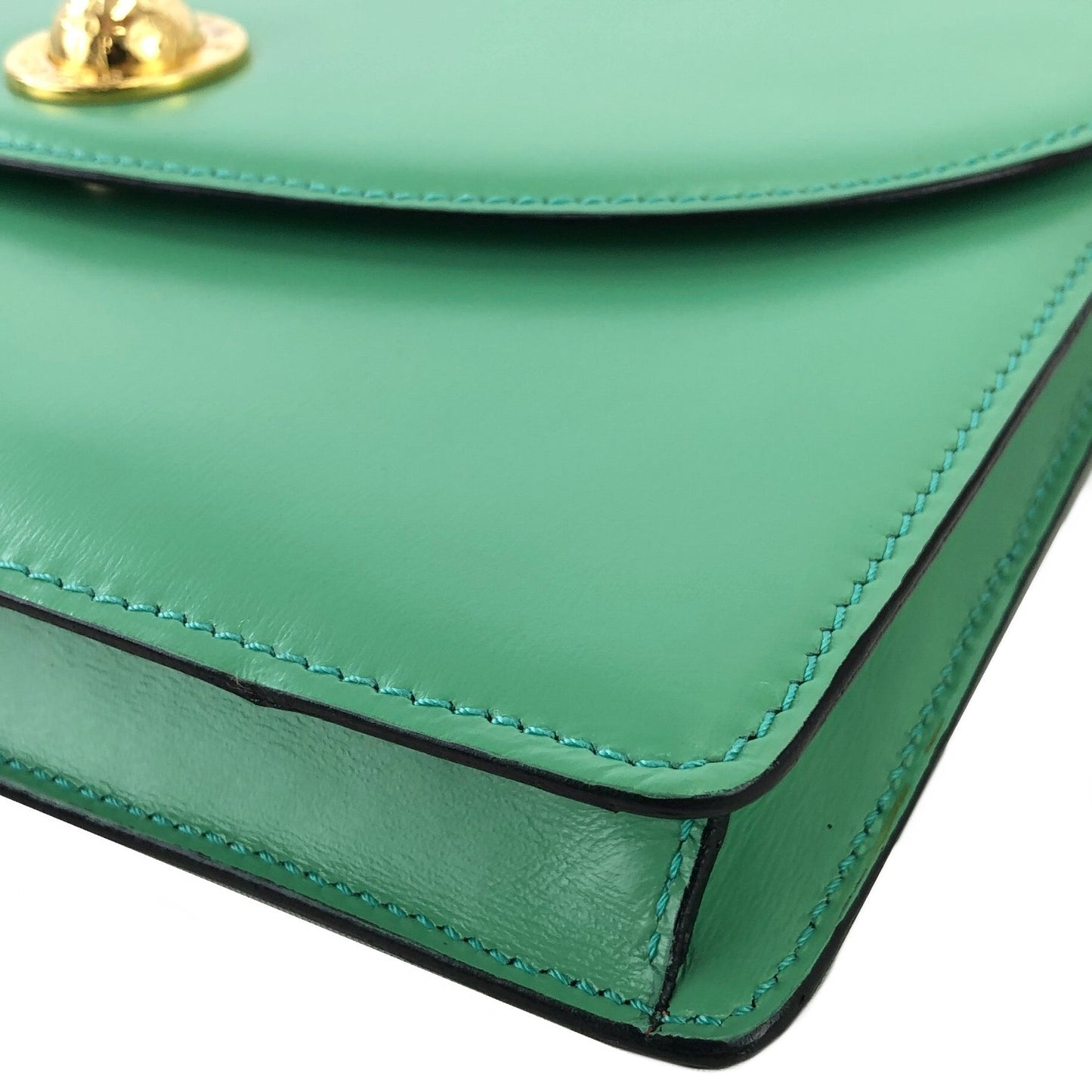CELINE Starball Chain Shoulderbag Green Vintage Old Celine ctvzih