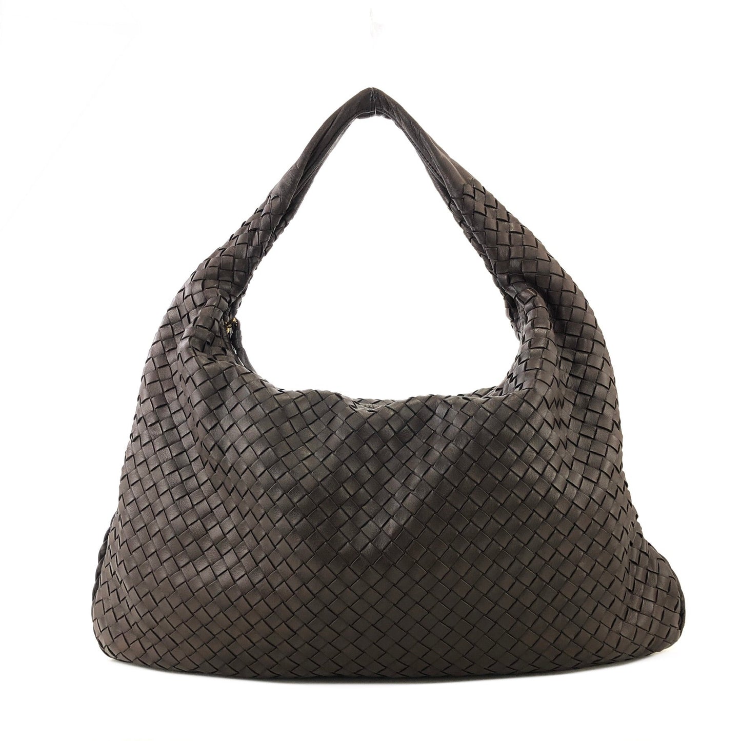 Bottega Veneta Intrecciato Leather Hobo bag Shoulder bag Dark Brown VIntage ffke7u