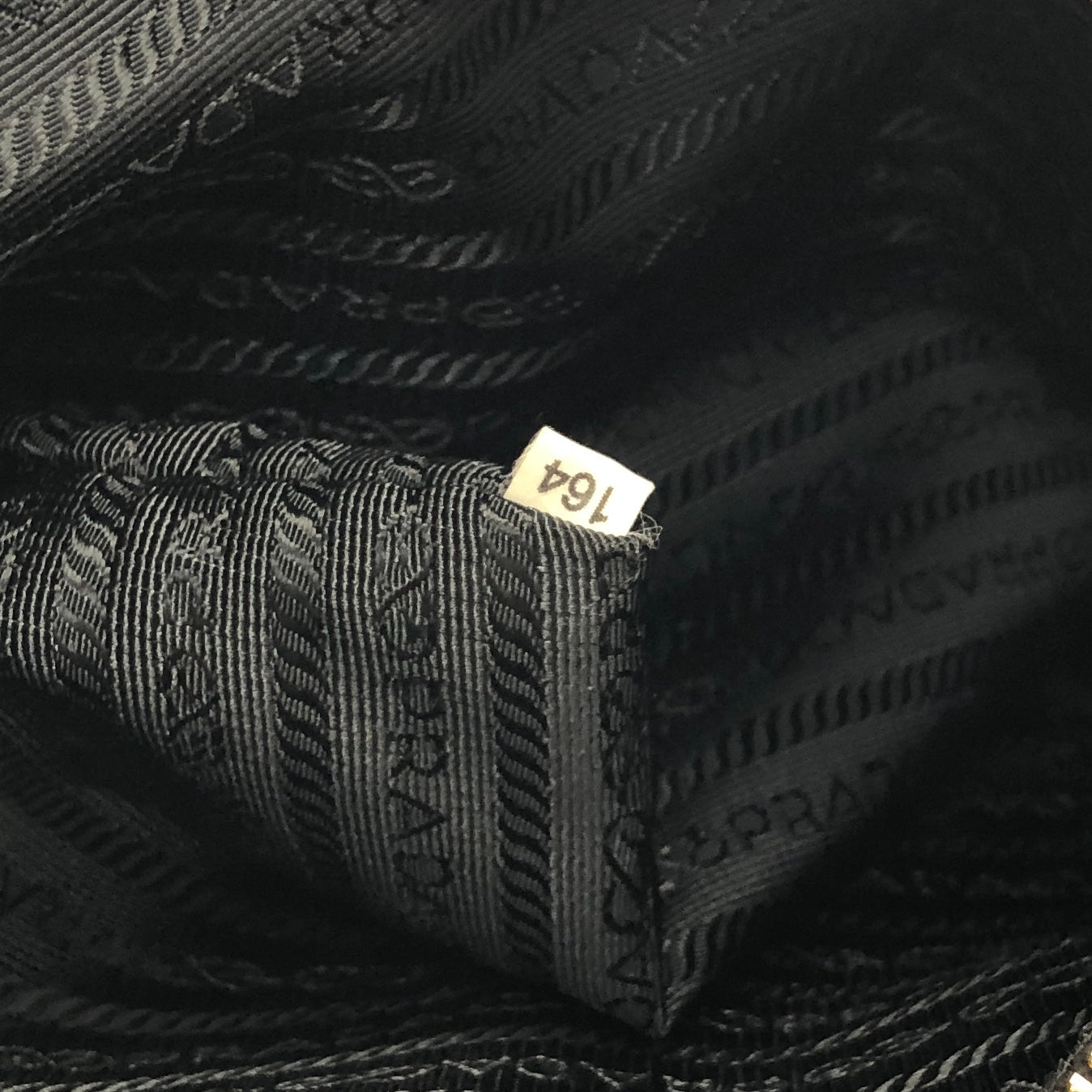 PRADA Triangle Logo Nylon Tote Bag Shoulder Bag Black Vintage Old ehk63n