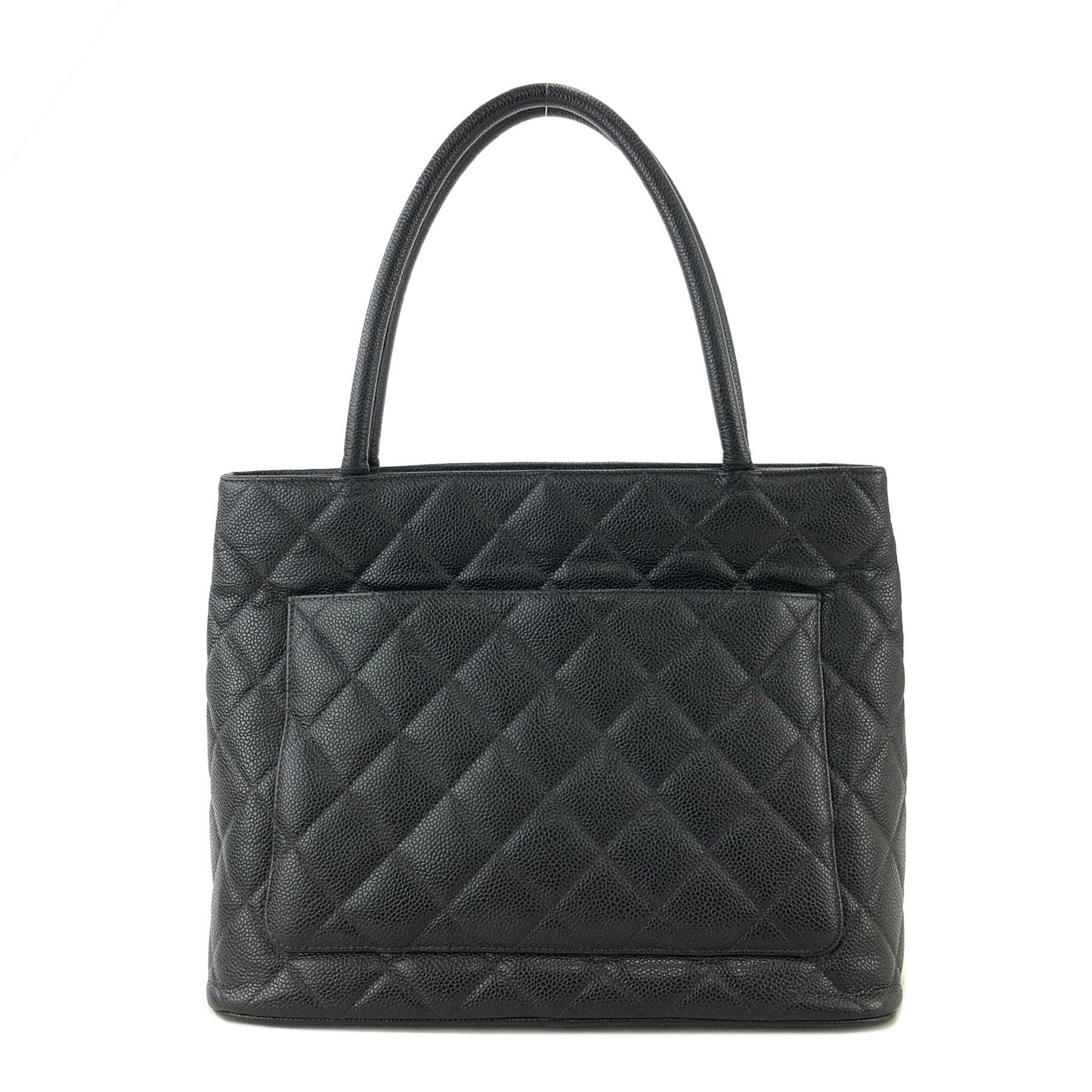 CHANEL Matelasse Cocomark Caviar Leather Totebag Shoulder bag Black Old Vintage gkeujr