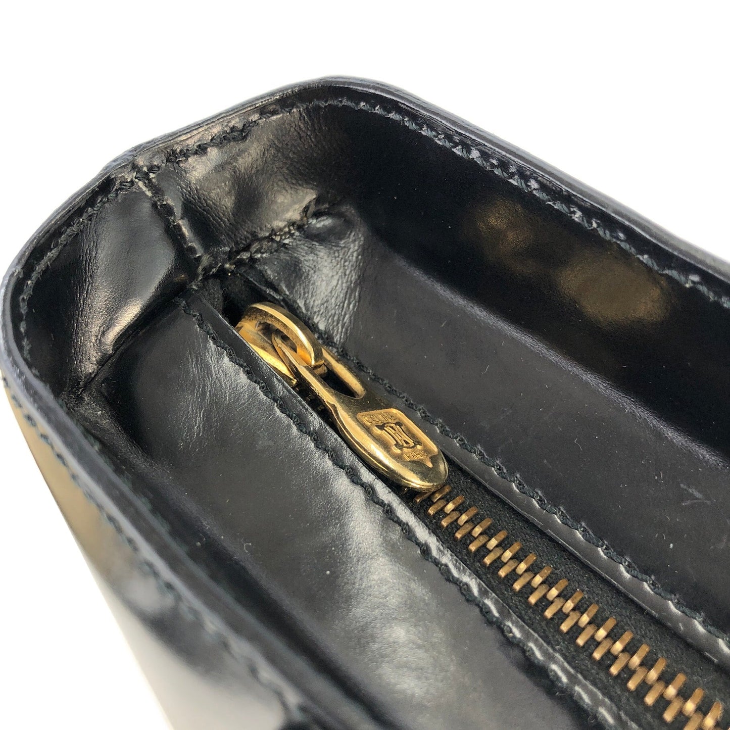 CELINE Arc de Triomphe Plate 皮革托特包 黑金 復古舊款 Celine xr32dw