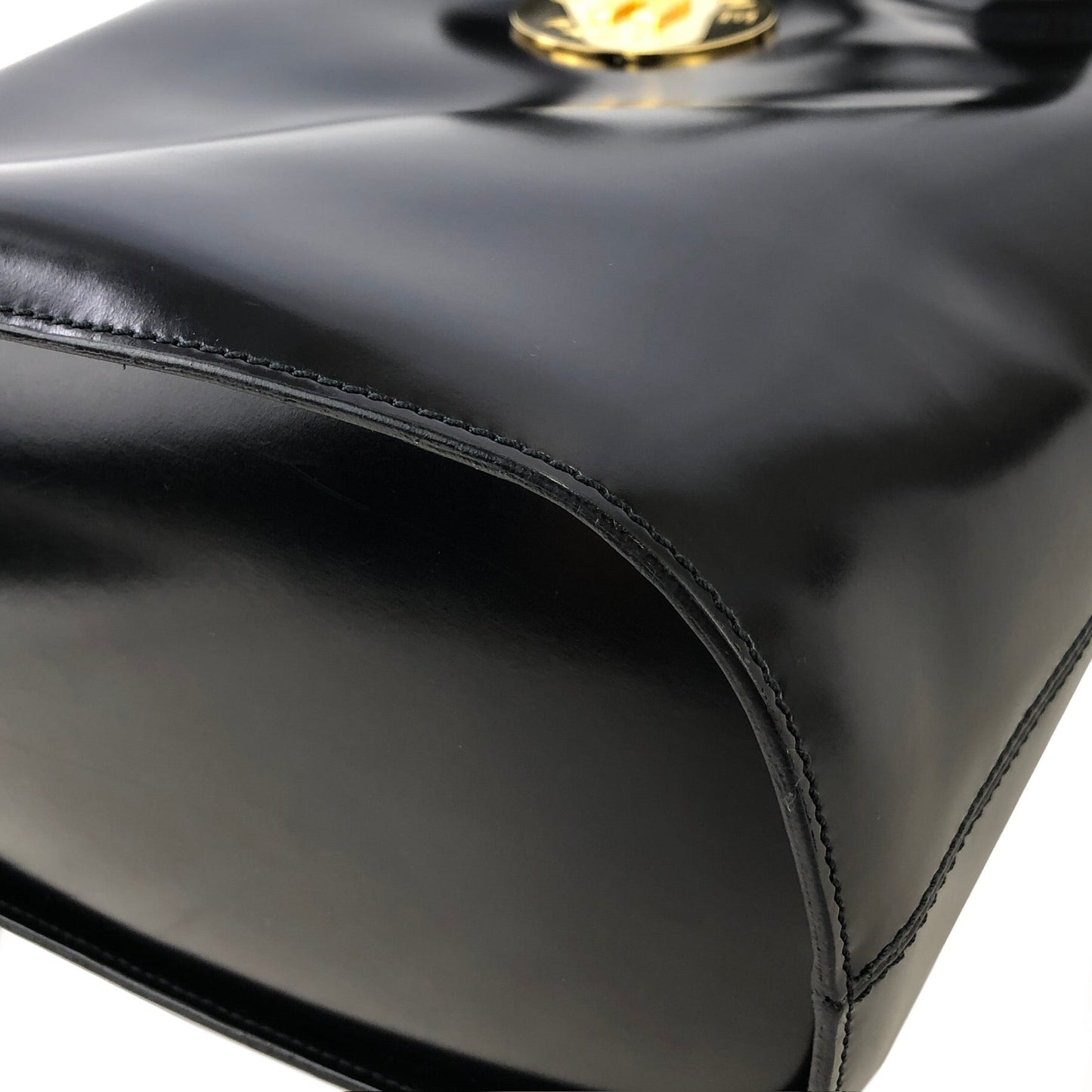 CELINE Arc de Triomphe Plate 皮革托特包 黑金 復古舊款 Celine xr32dw