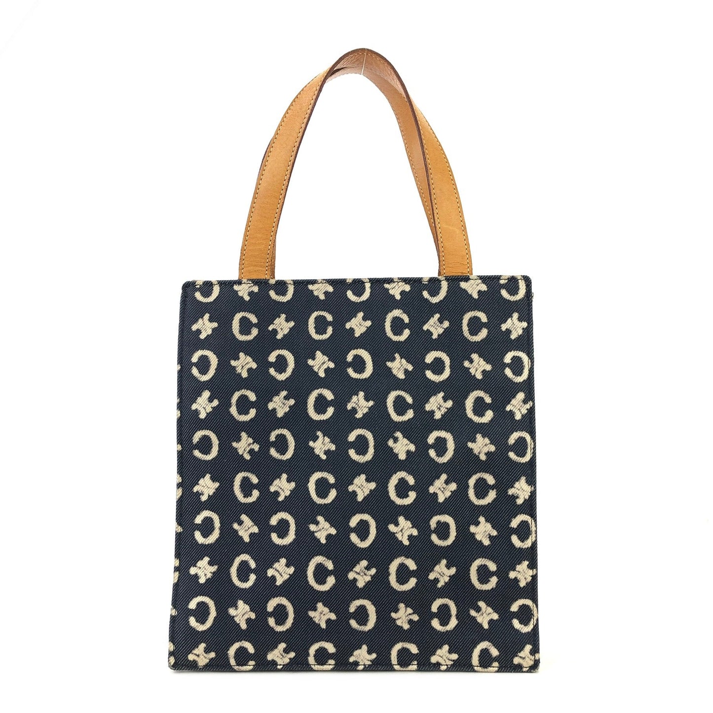 CELINE C-Macadam Club blason Handbag Denim Indigo Vintage Old Celine blason 2t3rbt