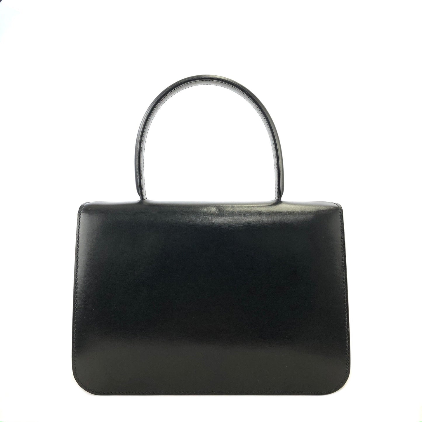 CELINE Horse Carriage Two-way Handbag Crossbody Shoulderbag Black Vintage Old CELINE amcz36