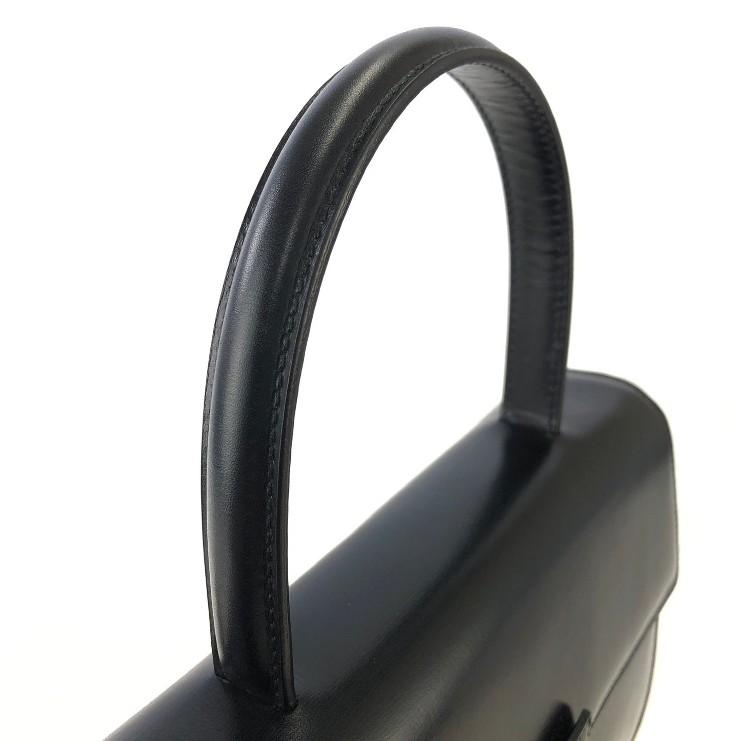 CELINE Horse Carriage Two-way Handbag Crossbody Shoulderbag Black Vintage Old CELINE amcz36