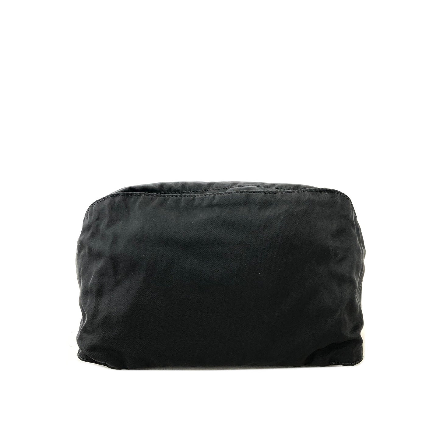 PRADA Triangle Logo Nylon Belt bag Sling bag Black Vintage 4csne8