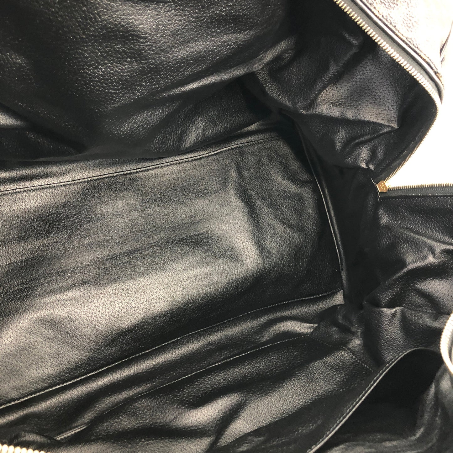 CELINE Macadam Blason Boston Travel Bag Black Vintage Old Celine mvwisn