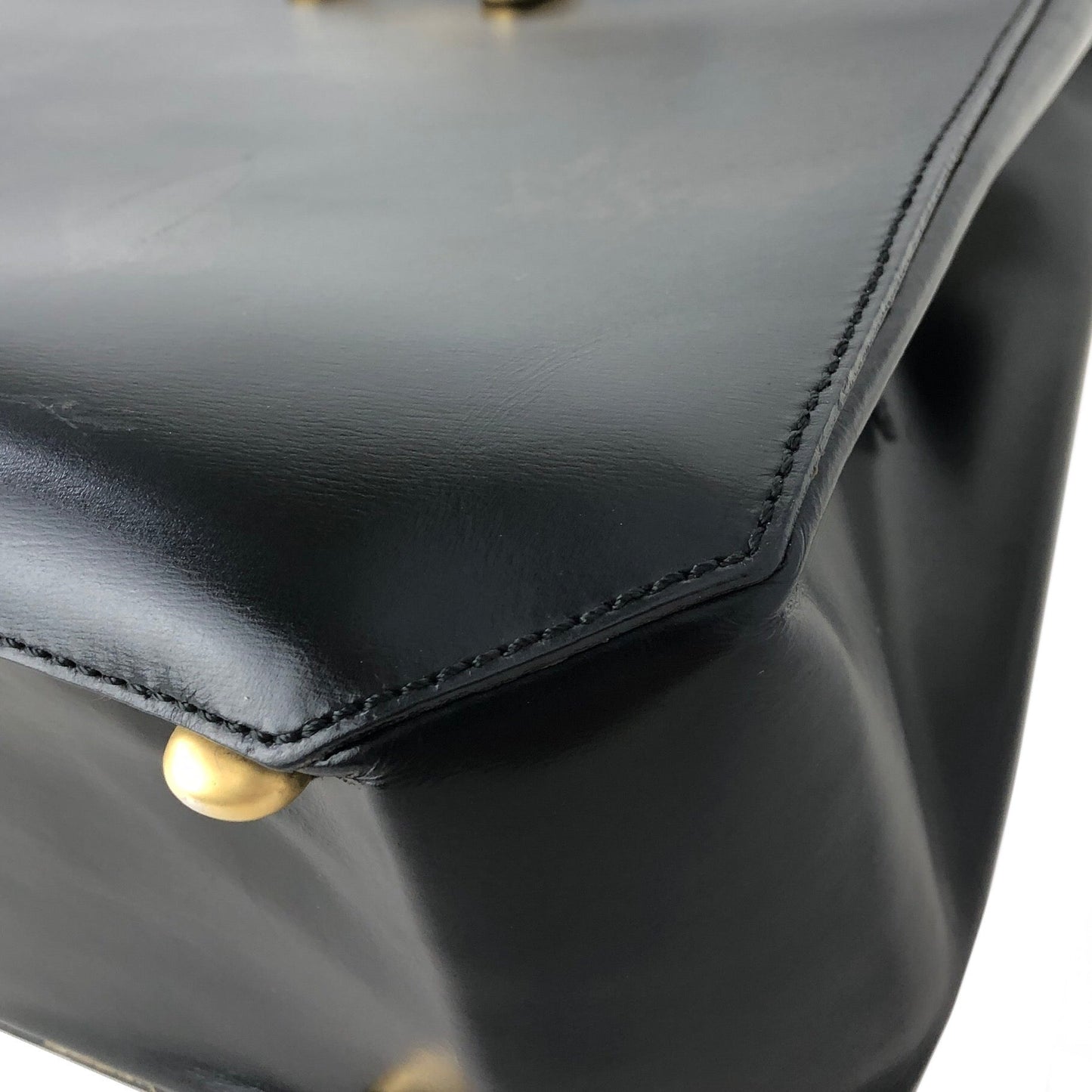 CELINE Triomphe 皮革托特包肩包黑金復古舊款 Celine cpfk62