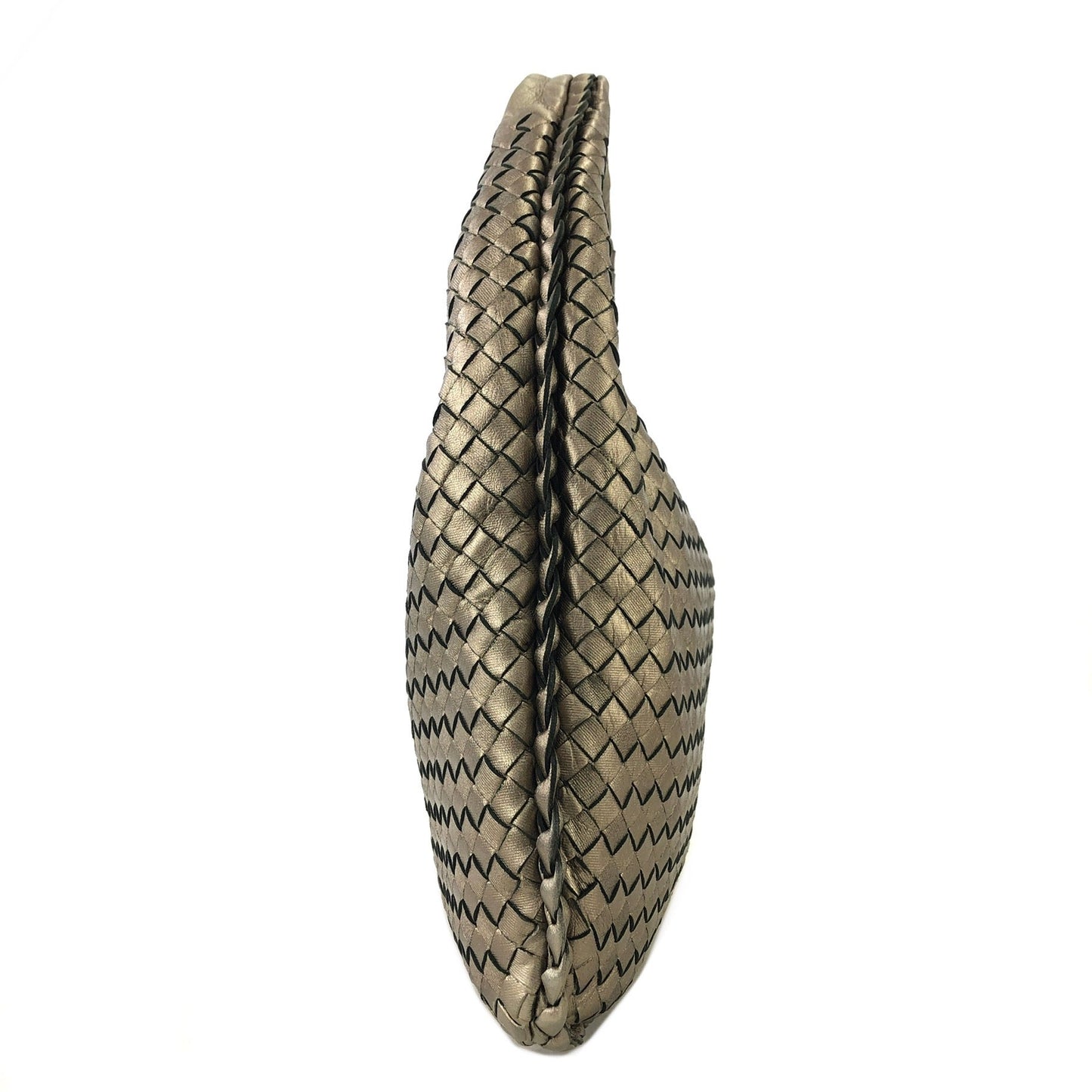 Bottega Veneta Intrecciato 皮革 Hobo 包款單肩包金屬金復古 whsy5u