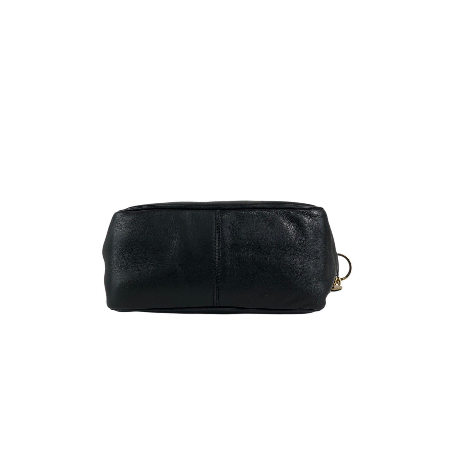 Christian Dior Logo Charm Shoulder bag Black Vintage ssswaj