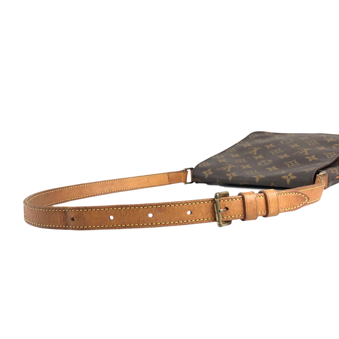 LOUIS VUITTON Monogram Shoulder bag Brown Vintage ga4vru