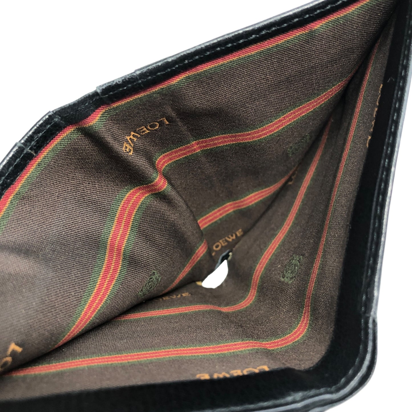 LOEWE Velazquez 標誌折疊錢包棕色復古 nyfkx2