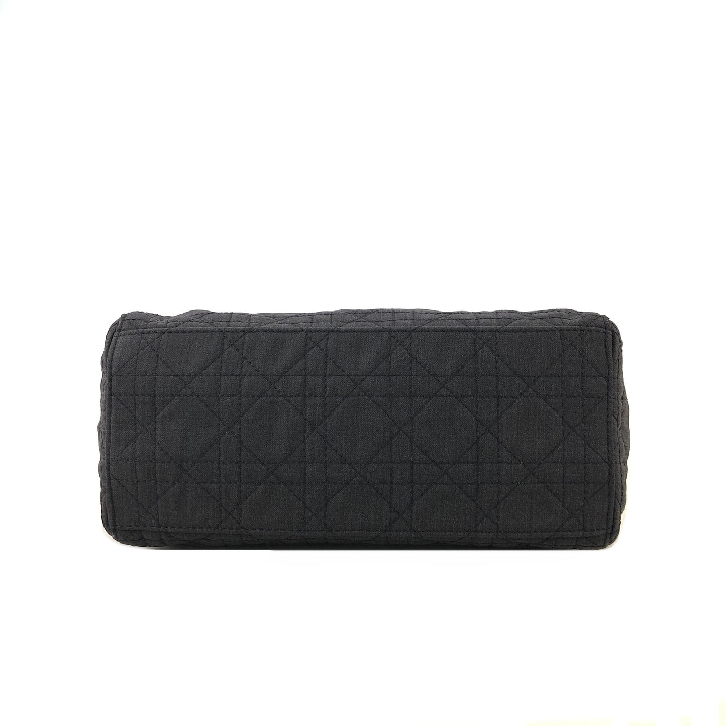 Christian Dior Lady Dior Cannage Canvas Leather Two-way Handbag Shoulder bag Black Vintage ztgz83