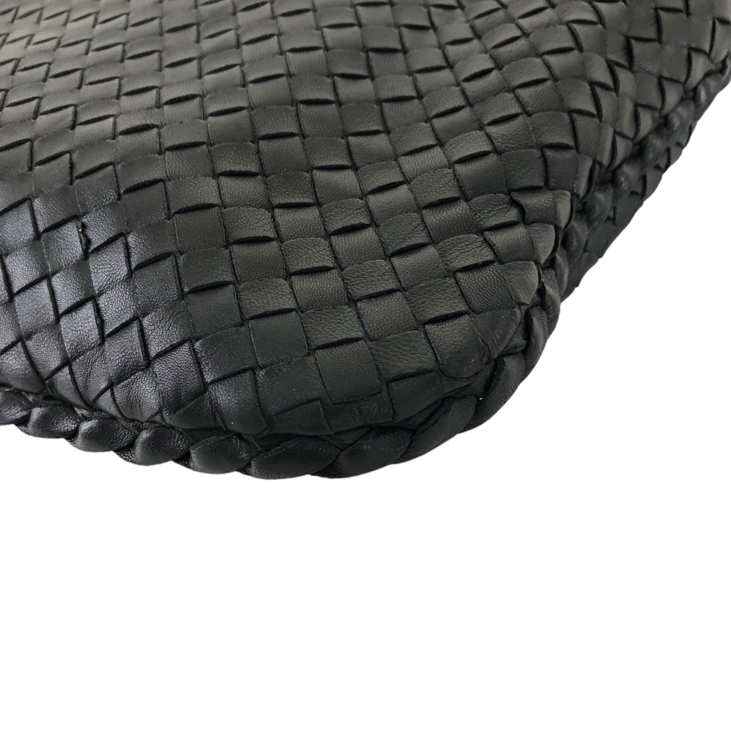 Bottega Veneta Intrecciato Shoulder bag Hobobag Black Vintage edswiz