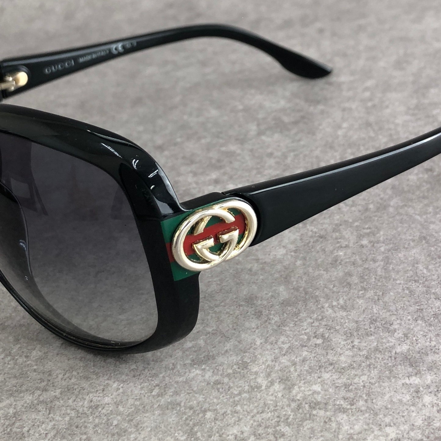 GUCCI GG 標誌太陽眼鏡黑色復古 twdebz