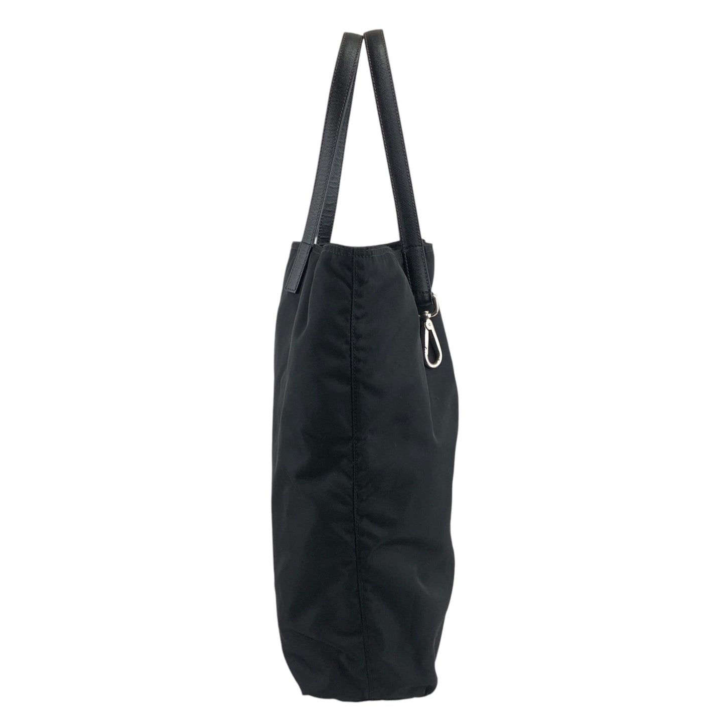 PRADA Triangle Logo Totebag Shoulder bag Black Vintage i2pusx