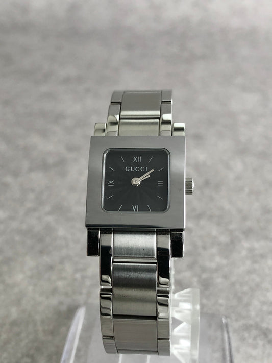 GUCCI Logo Quartz Watch Silver 7900P Vintage 4dstrr