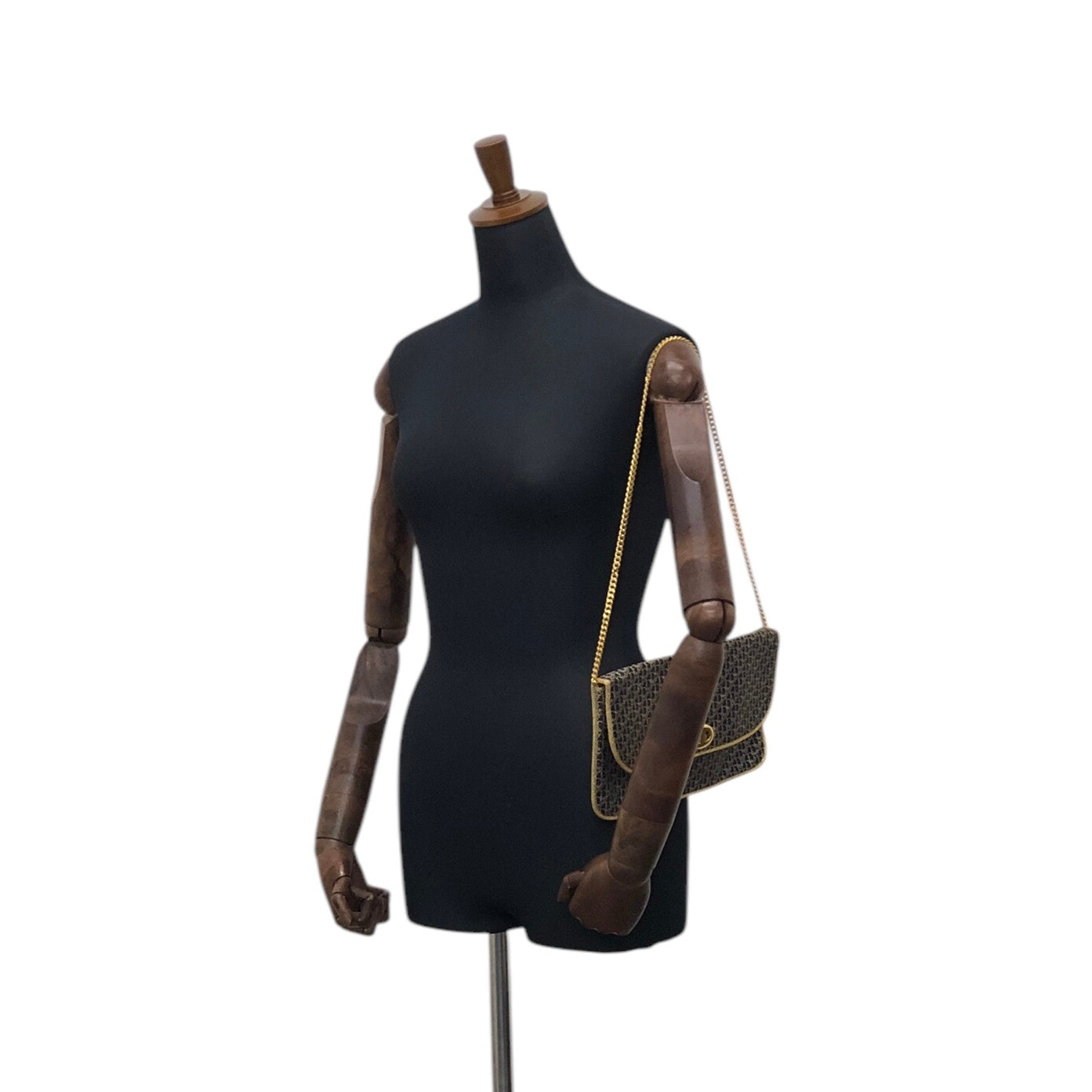 Christian Dior Trotter Chain 斜背包 海軍藍 復古 gcy3i2