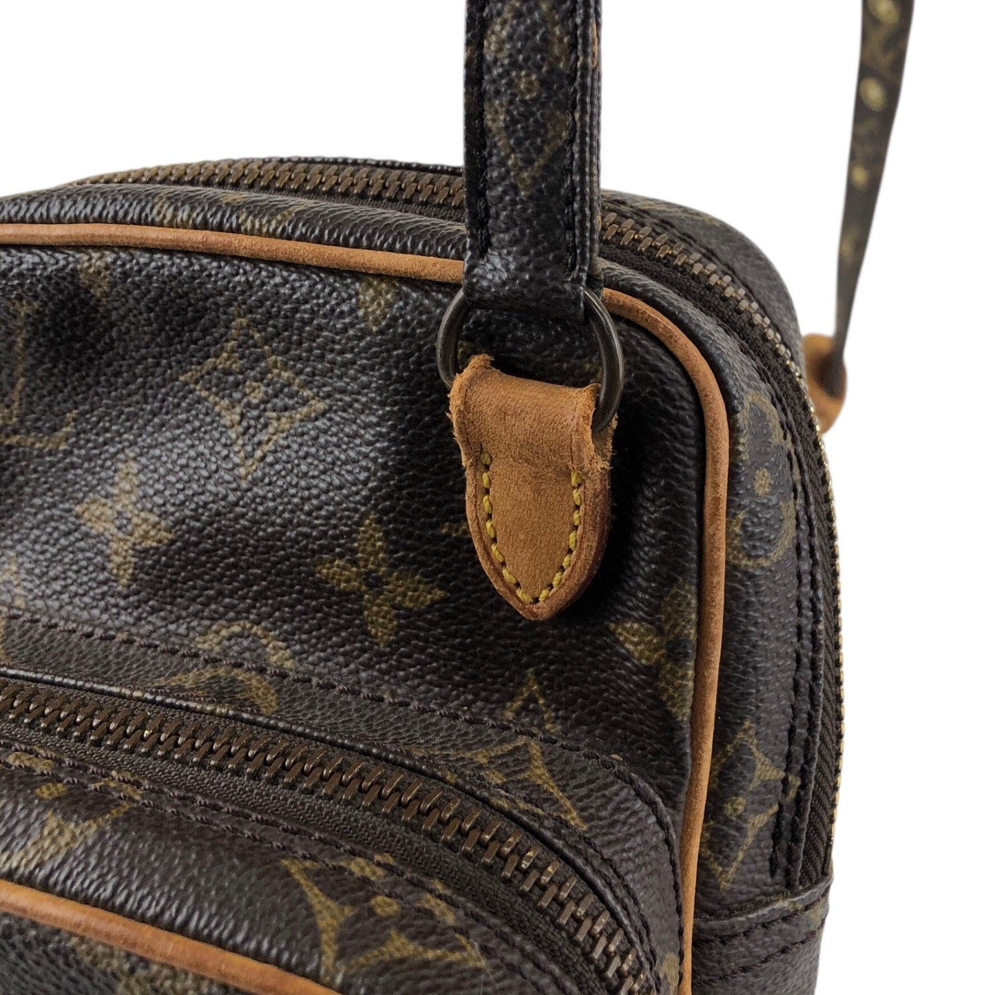LOUIS VUITTON Monogram Shoulder bag Brown Vintage py7ktt