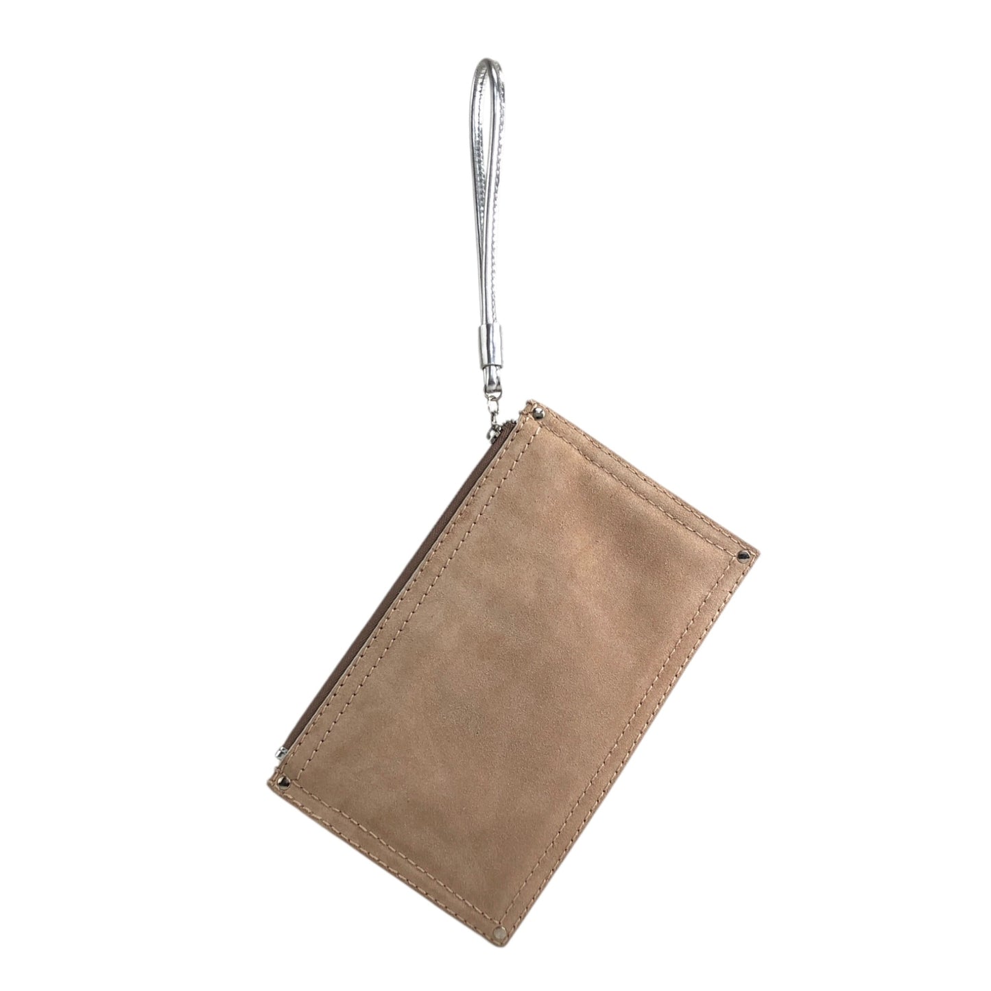 LOEWE Anagram Clutch bag Beige×Silver Vintage 6kjxsb