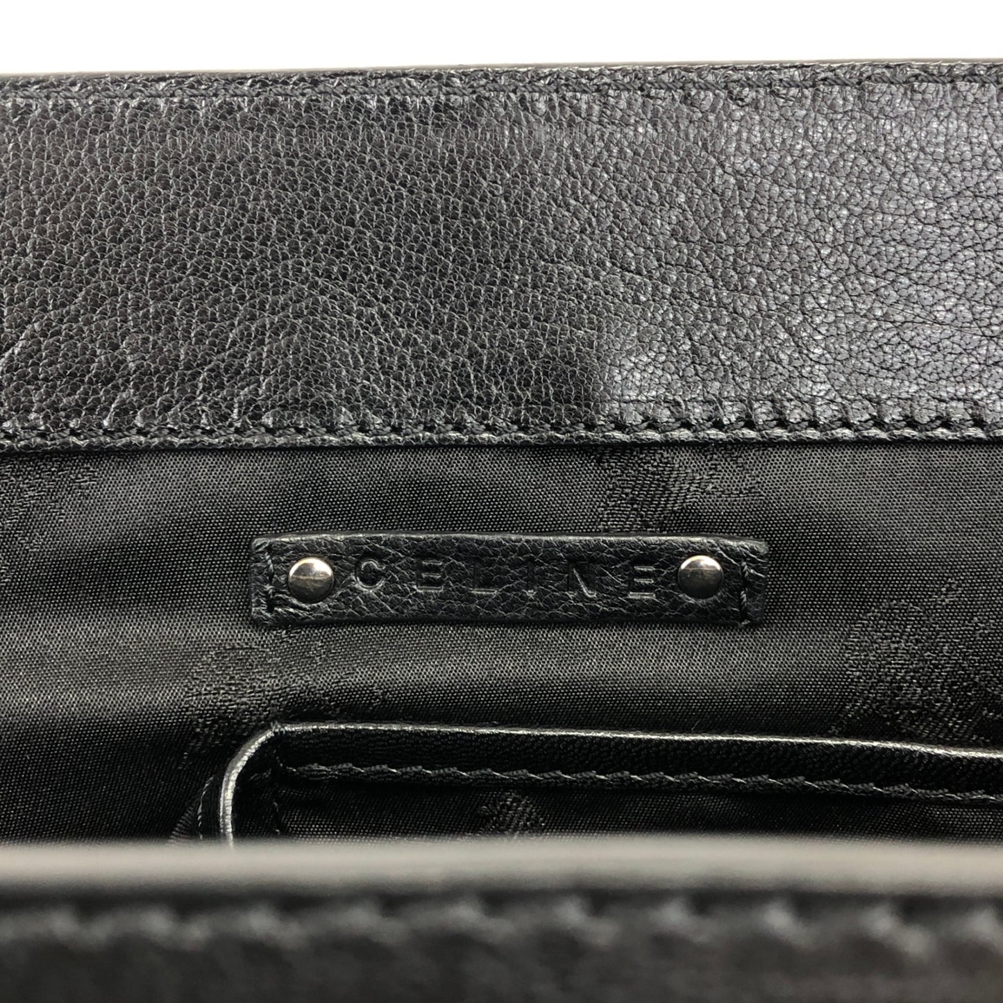 CELINE Horse Carriage Handbag Black Vintage ecwu4y