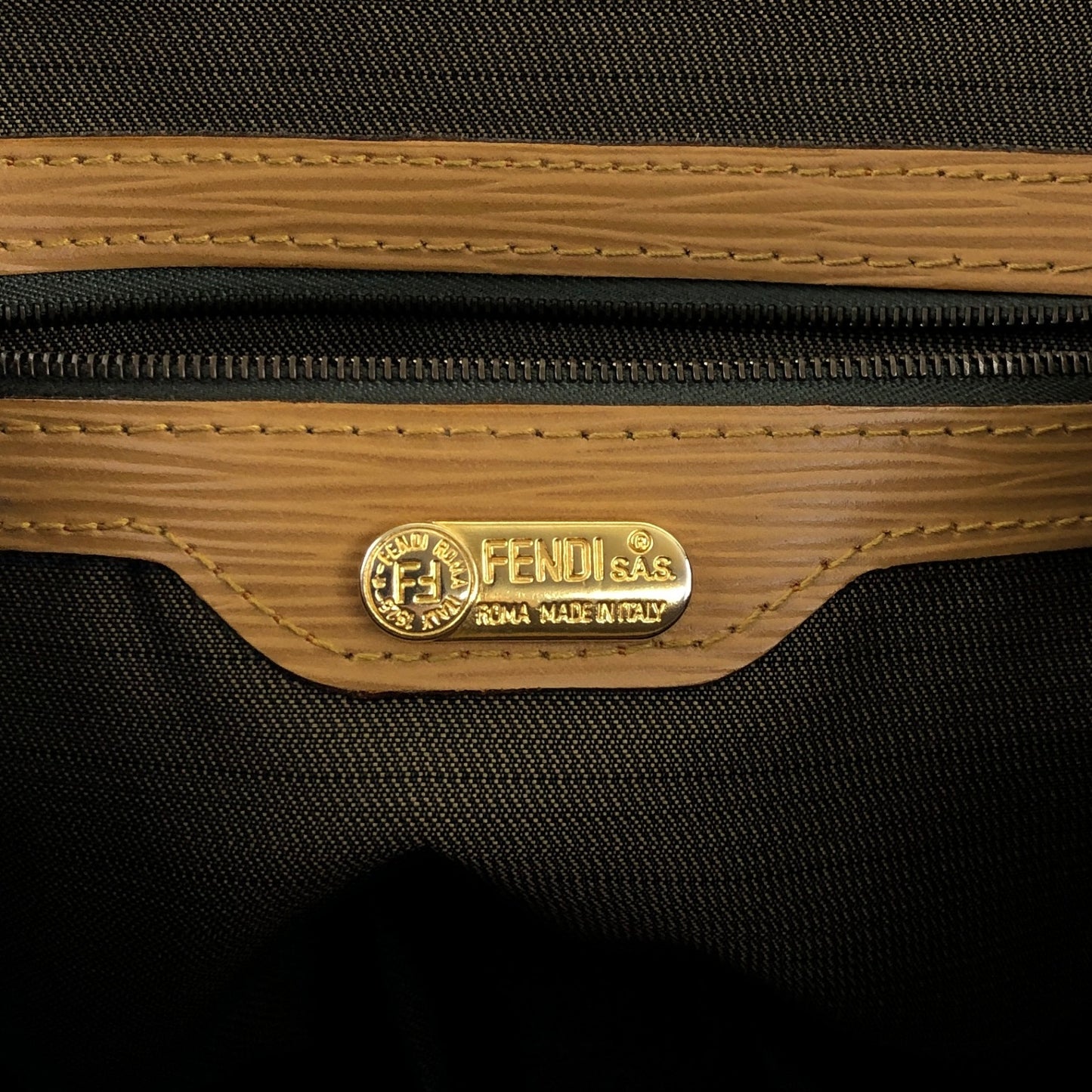 FENDI Zucca 兩用手袋 單肩包 棕色 復古 zxeb84